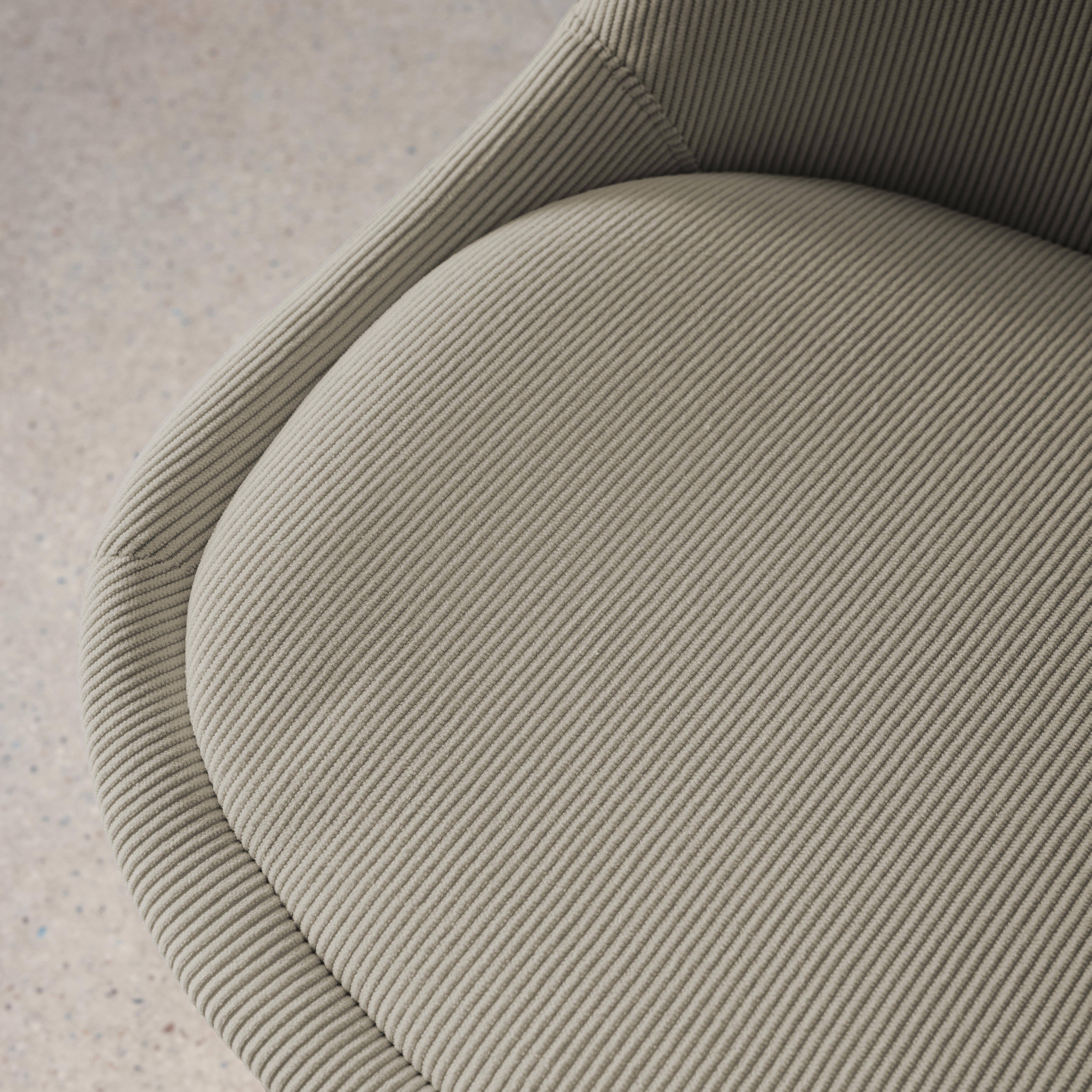 4er-Set skandinavische Stühle mit Cordbezug, hellgrau, Beine aus Buchenholz - Nils Photo3