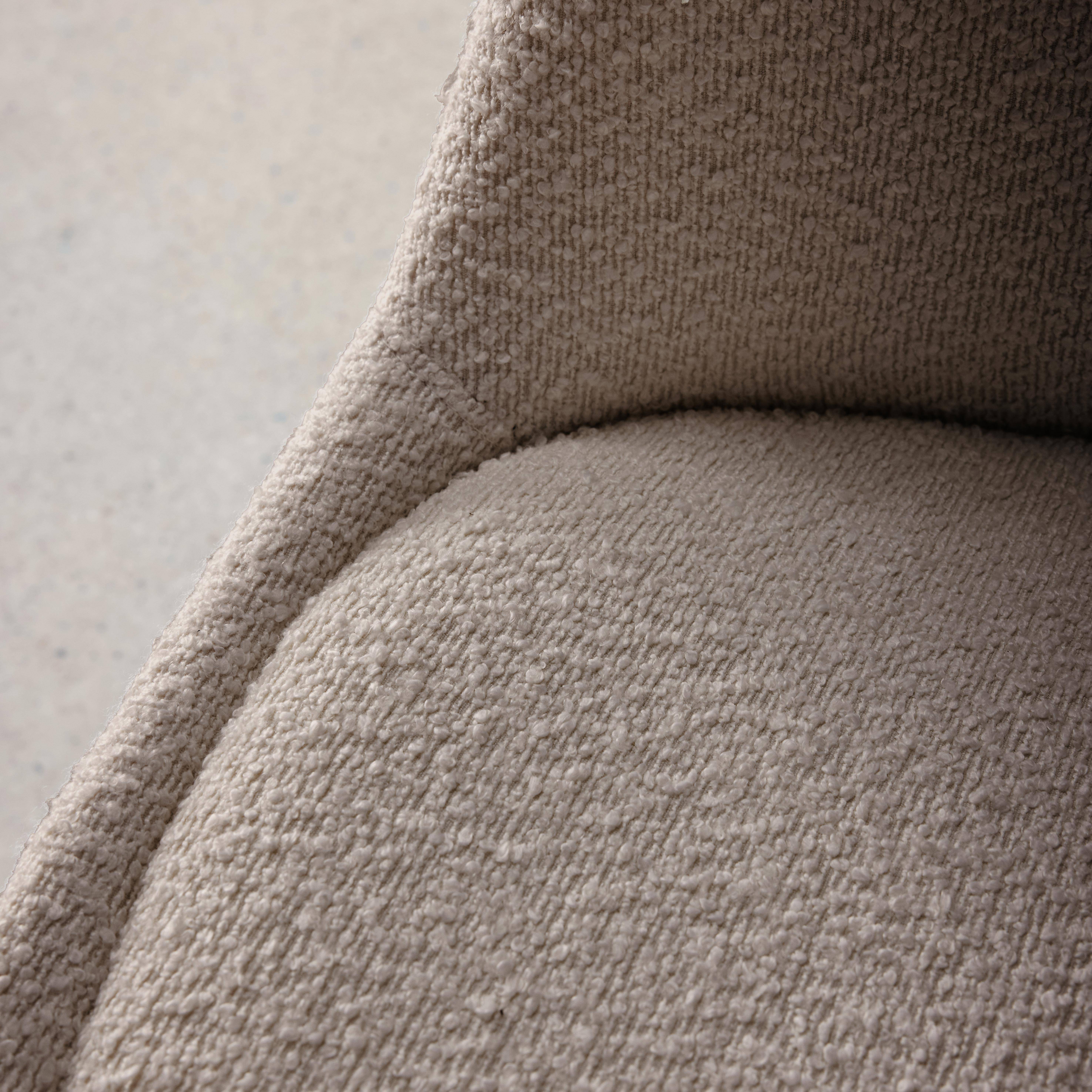 4er-Set skandinavische Stühle mit strukturiertem Bouclé-Bezug, taupe, Beine aus Buchenholz - Nils,sweeek,Photo3