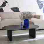 Wydłużony stolik kawowy z drewna kauczukowego z czarną okleiną dębową – dł. 122 x szer. 65 x wys. 35 cm – Gabrielle Photo1 Wydłużony stolik kawowy z drewna kauczukowego z czarną okleiną dębową – dł. 122 x szer. 65 x wys. 35 cm – Gabrielle Photo1