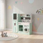 Cuisine modulable en bois pour enfant 3 portes avec frigo bleu - L 100 x P 29 x H 94,5 cm - Fizzy Photo1 Cuisine modulable en bois pour enfant 3 portes avec frigo bleu - L 100 x P 29 x H 94,5 cm - Fizzy Photo1