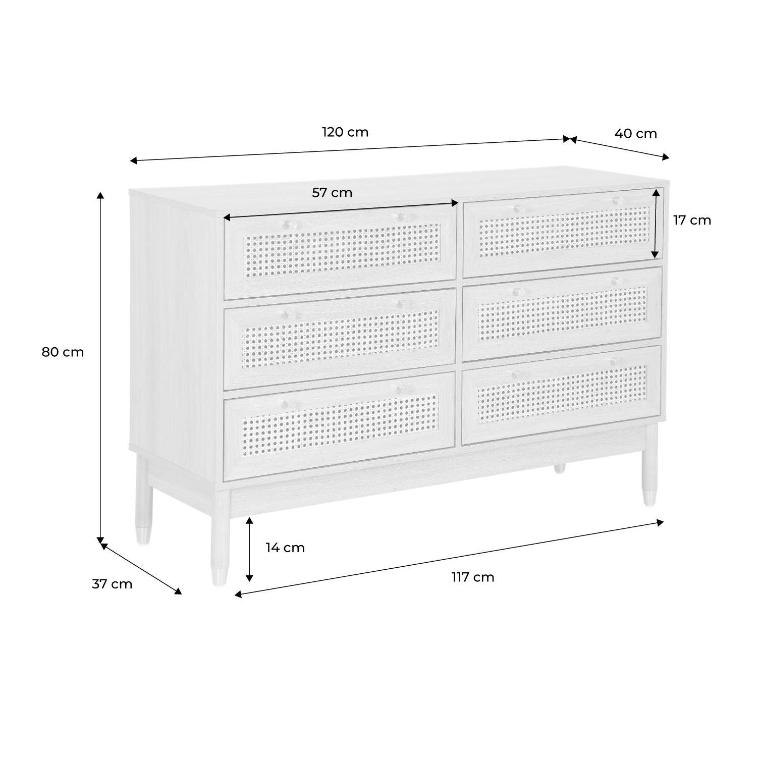 Ladekast met 4 lades Ladekast Slaapkamer Hal Woonkamer Organizer met lades 40 cm breed 74 cm hoog | Alder Highboard Sideboard Multifunctionele kast Smalle kast
