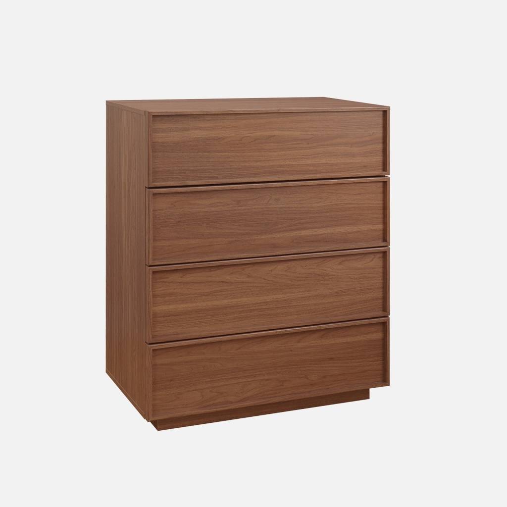 Komoda w kolorze drewna orzechowego, 4 szuflady