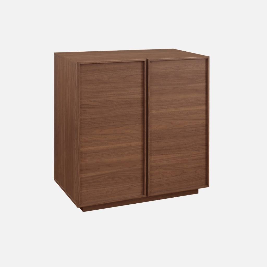 Credenza effetto legno 2 ante 80 cm, Noce