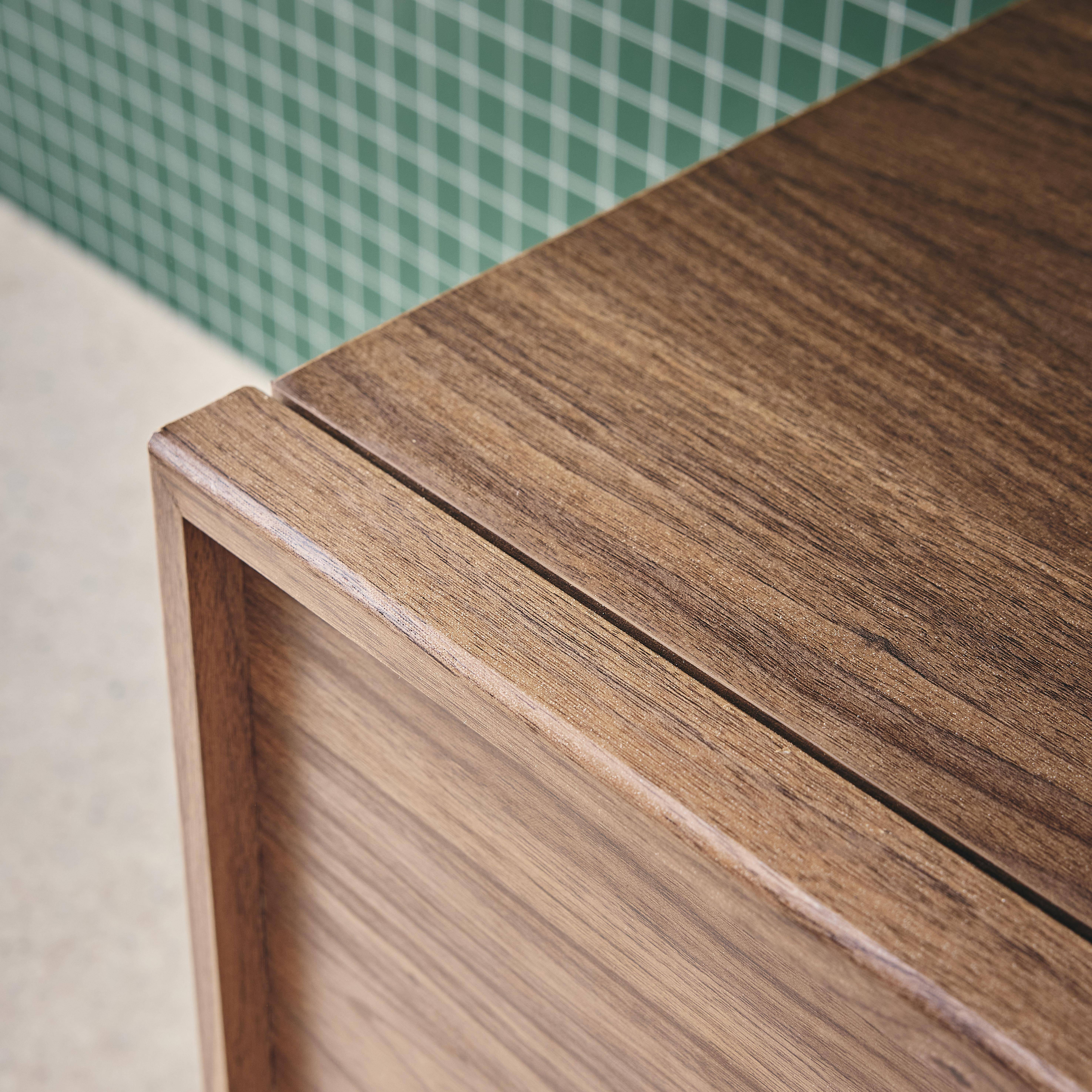 Móvel de TV decorativo madeira 3 portas, 140cm, Kuba, Madeira de nogueira, 140x43x45 cm,sweeek,Photo5