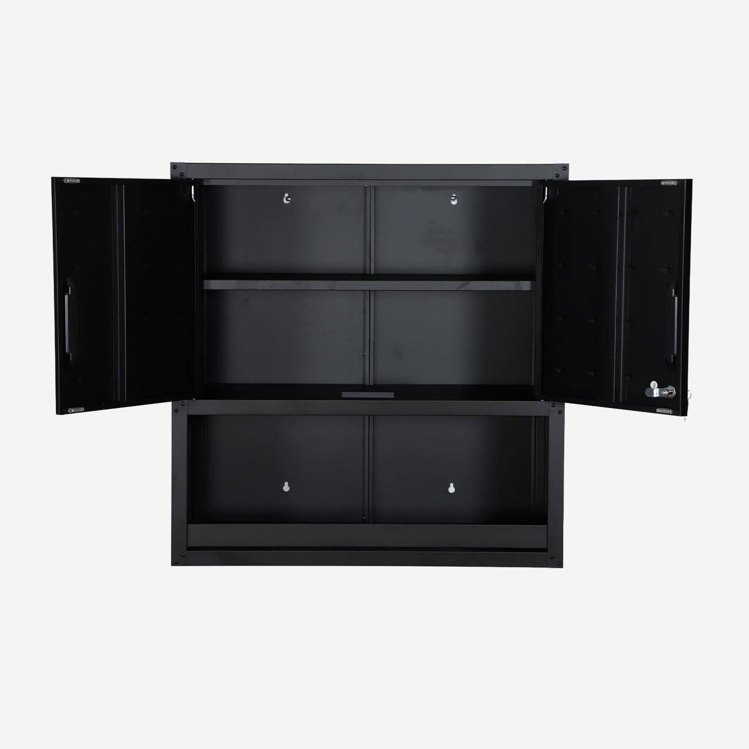 Meuble haut de rangement pour garage avec étagère ,sweeek,Photo4