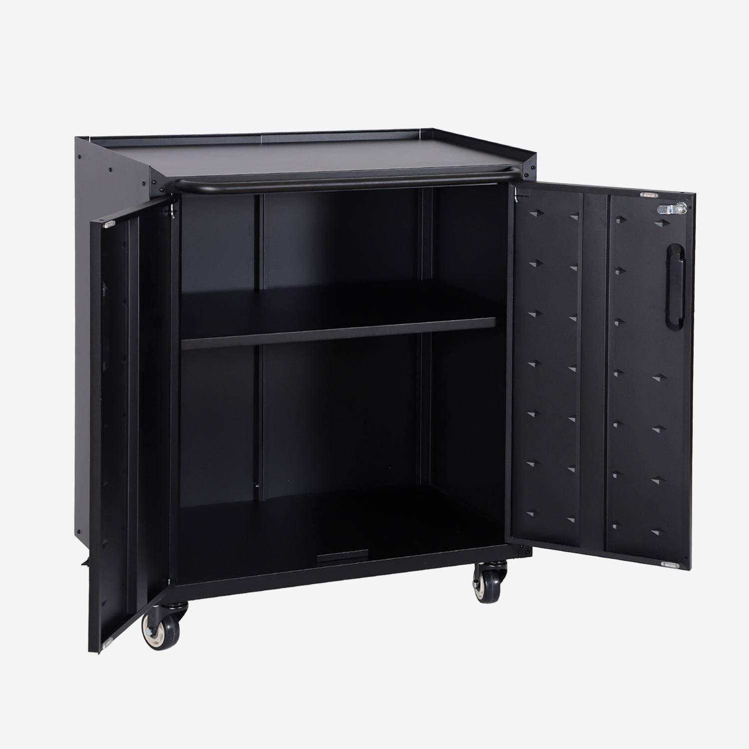 Meuble bas de rangement pour garage avec 2 portes,sweeek,Photo3