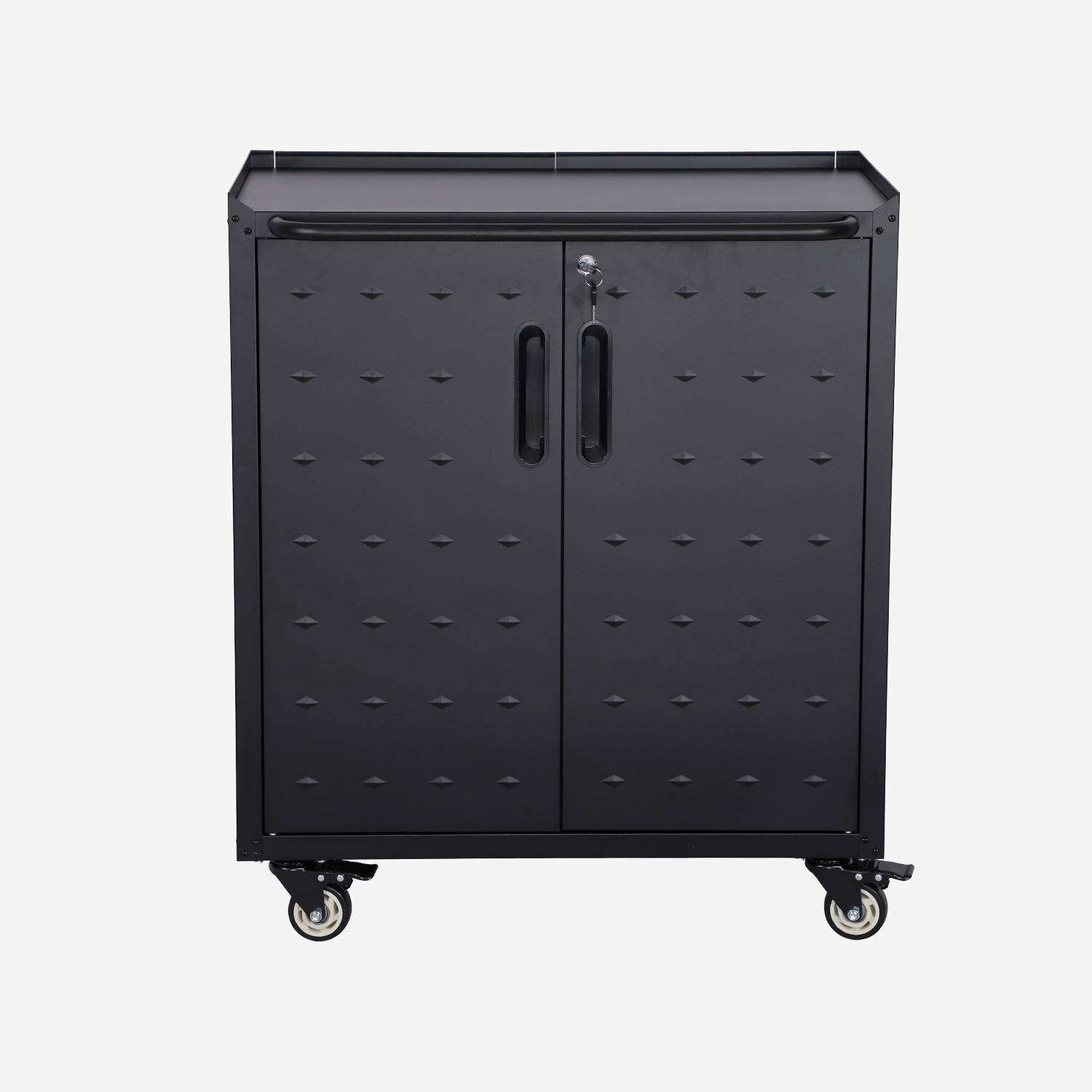 Meuble bas de rangement pour garage avec 2 portes Photo4