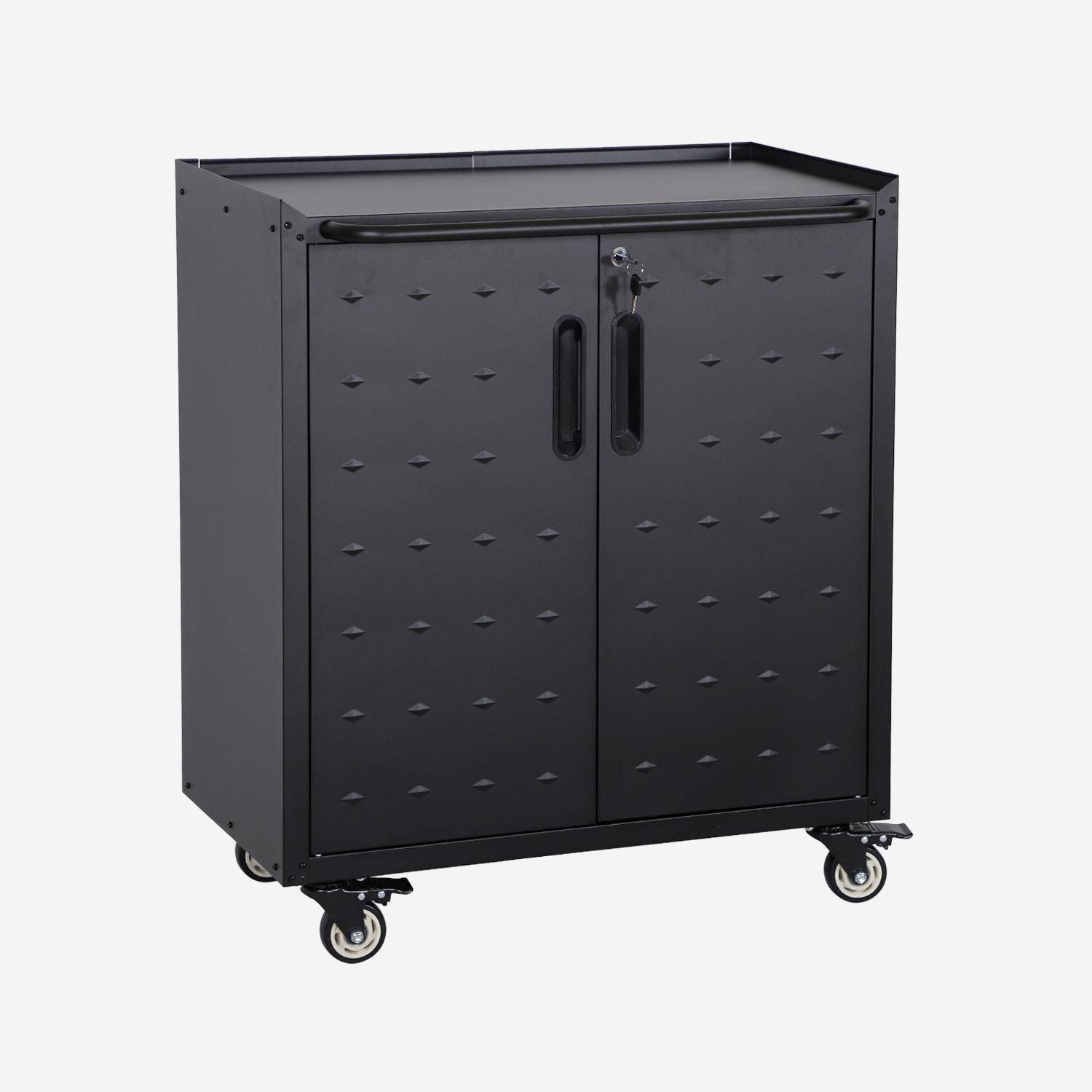 Meuble bas de rangement pour garage avec 2 portes,sweeek,Photo2