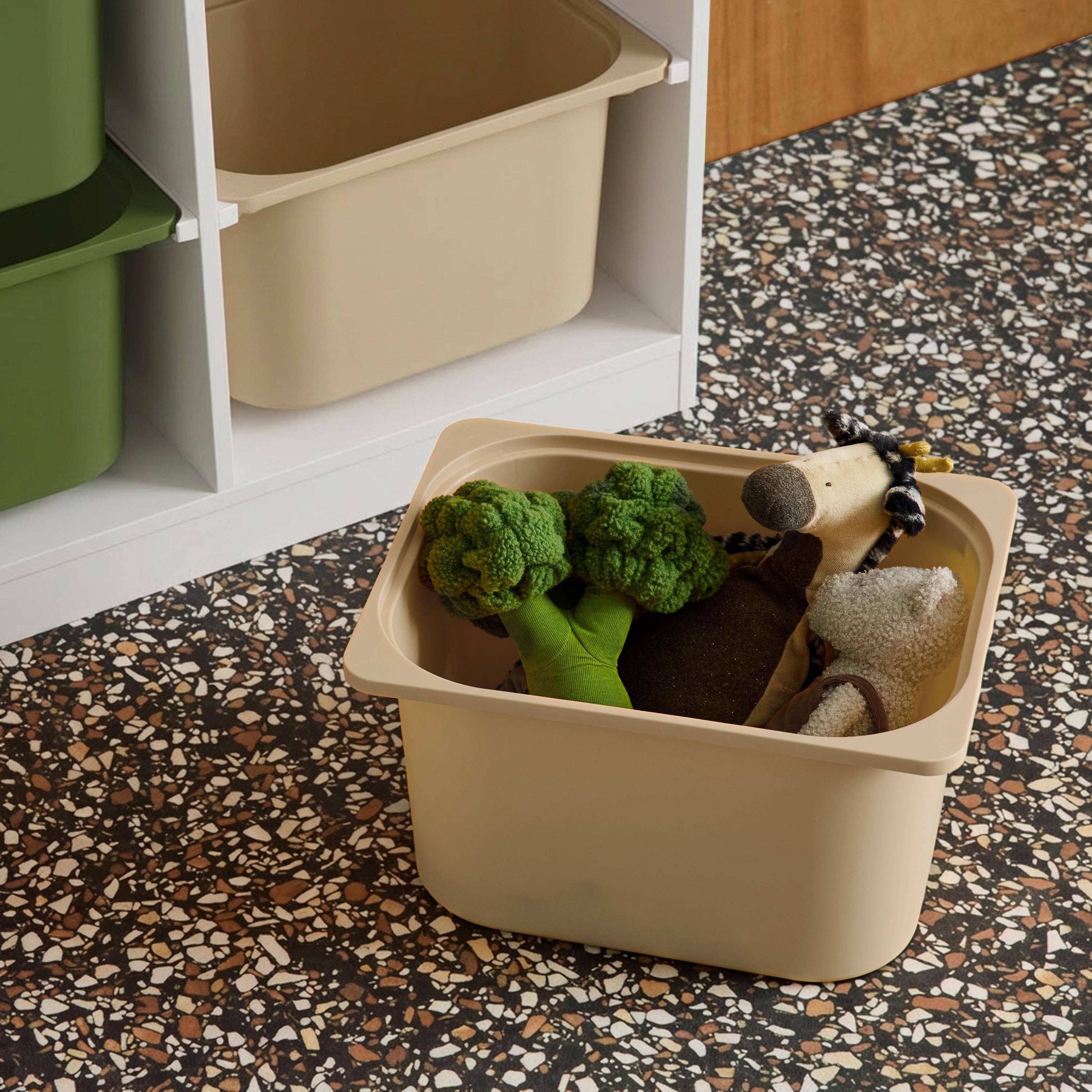 Szafka dziecięca z 6 plastikowymi pojemnikami w kolorze oliwkowym - Sora,sweeek,Photo4
