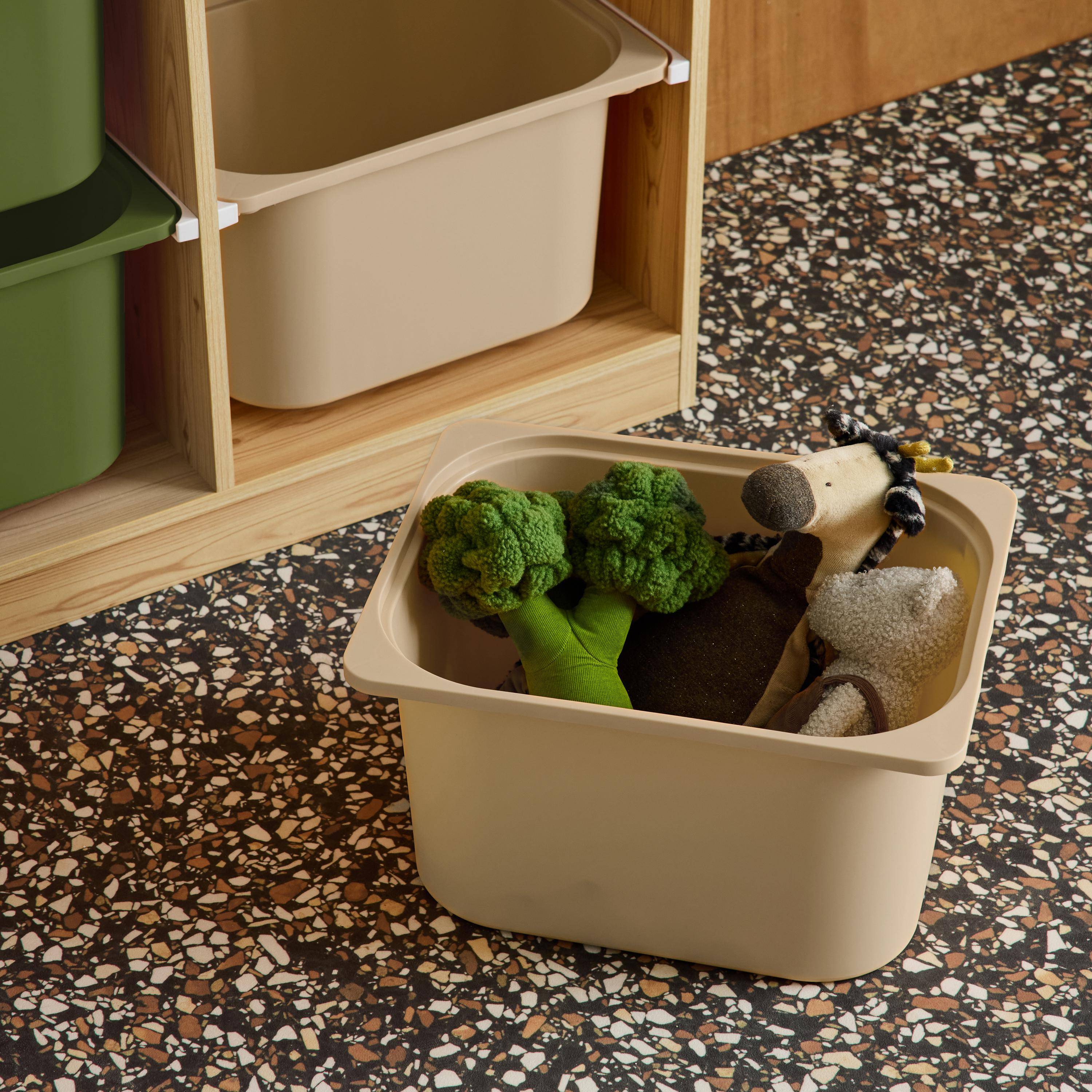 Szafka dziecięca z 6 kolorowymi pojemnikami do przechowywania z tworzywa sztucznego w kolorze oliwkowym - Sora,sweeek,Photo4