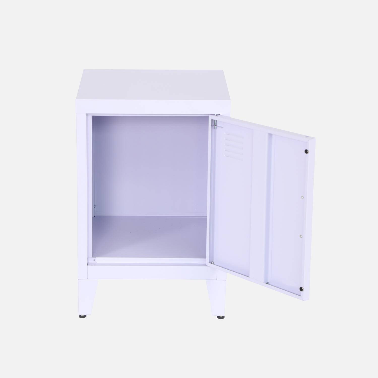 Set 2 comodini industriali, 1 anta, Soho, Lilas, 38x38x180 cm,sweeek,Photo6