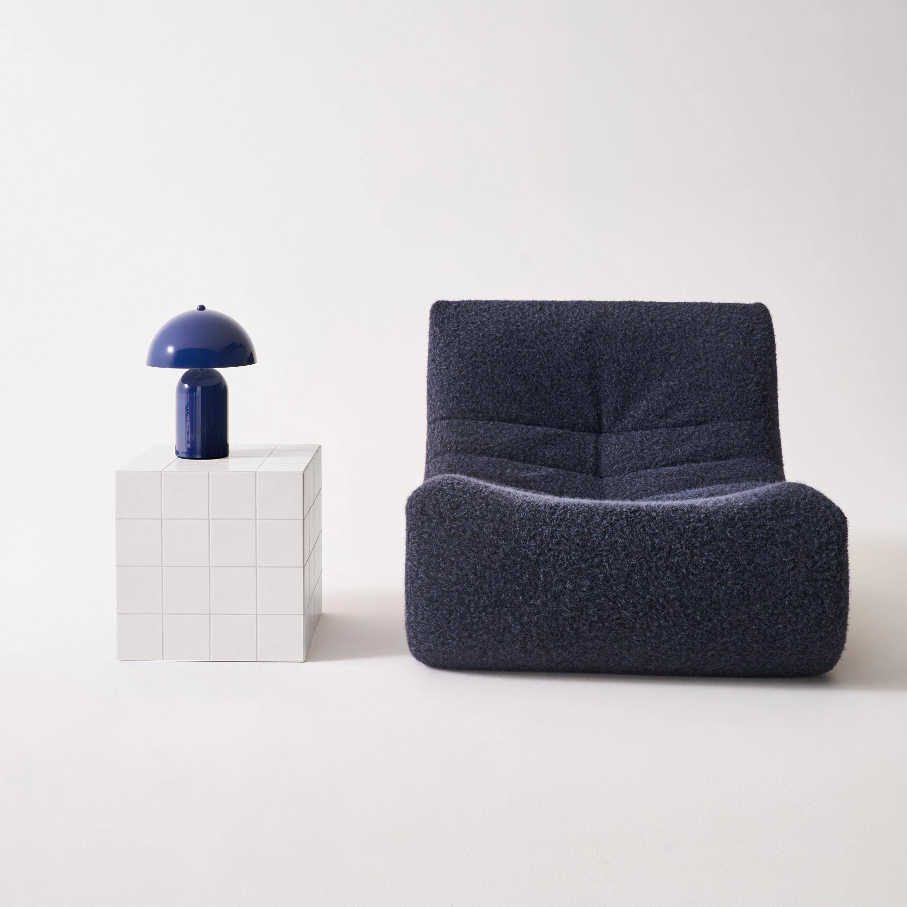 Table basse, table d'appoint cubique imitation carreaux de ciment blanc 40x40cm - Kubeeek,sweeek,Photo1