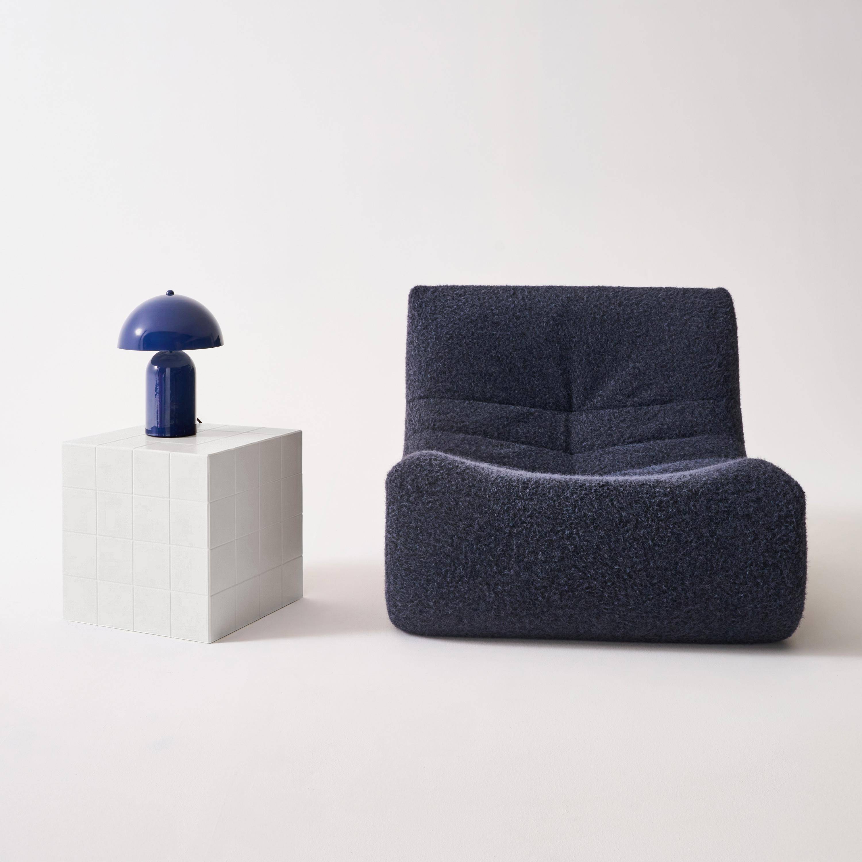 Table basse, table d'appoint cubique imitation carreaux de ciment blanc 40x40cm - Kubeeek,sweeek,Photo2