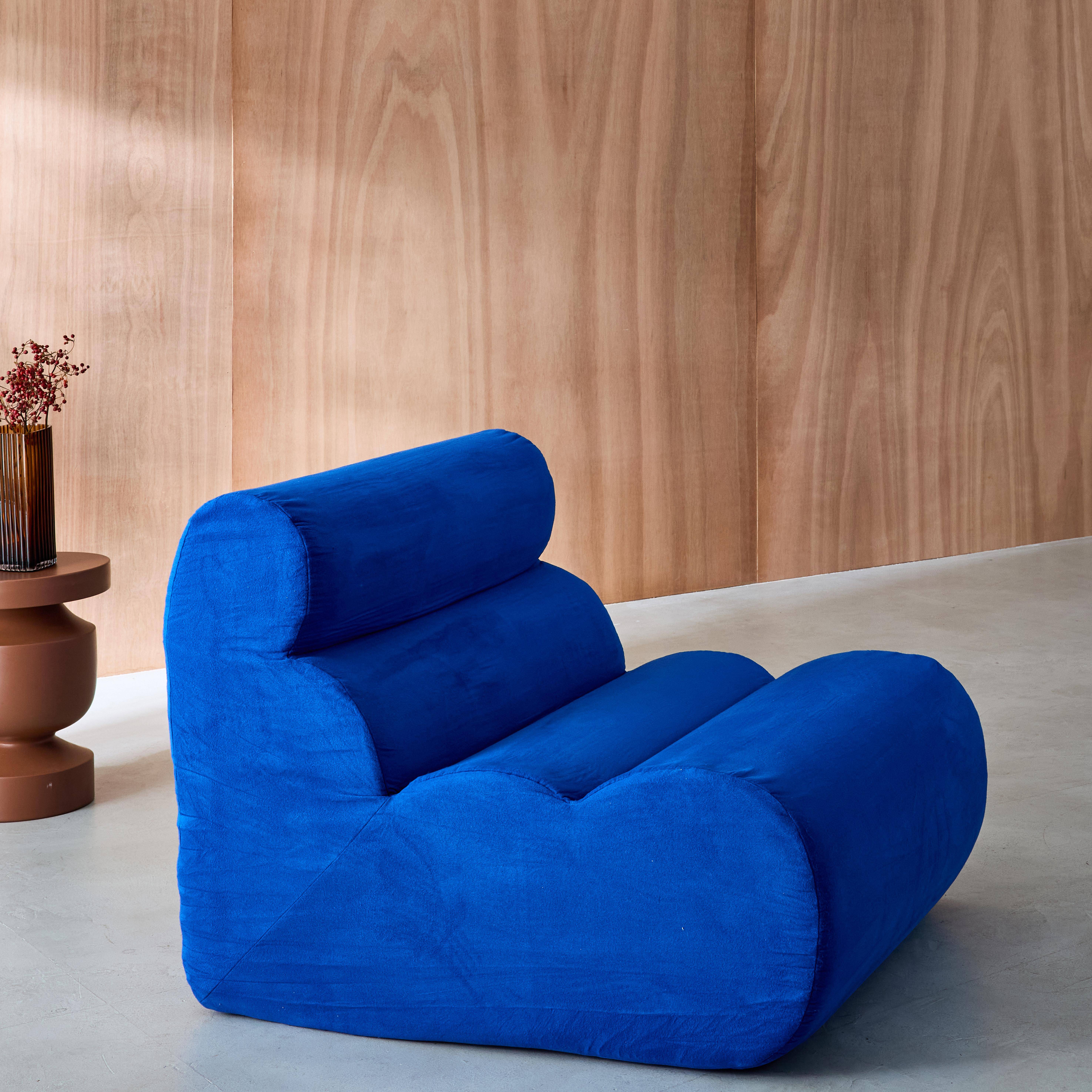 Modularer Lounge-Sessel mit elektroblauem Stoffbezug B 81 x T 99 x H 75 cm - Nova Photo1