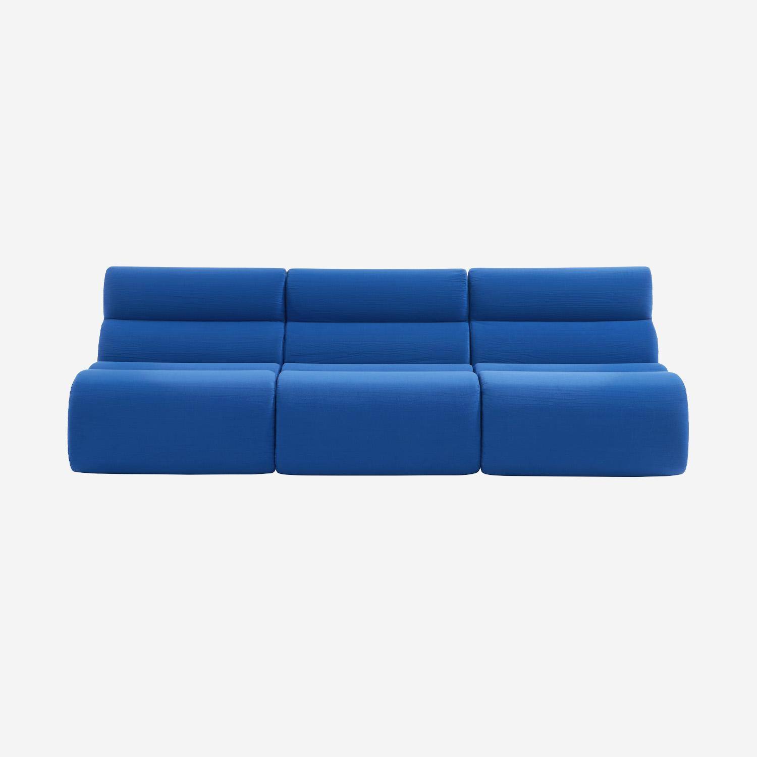Sofá modular de tela simple, 3 plazas, Nova tela simple, 81x99x75 cm Photo2