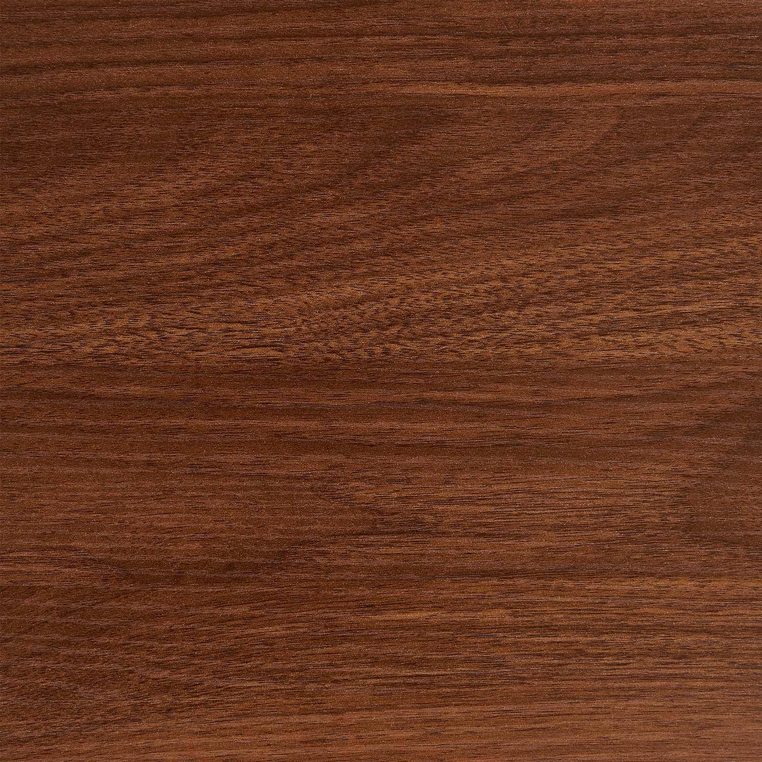 Table basse ovale pieds chromé et effet bois de noyer Photo4