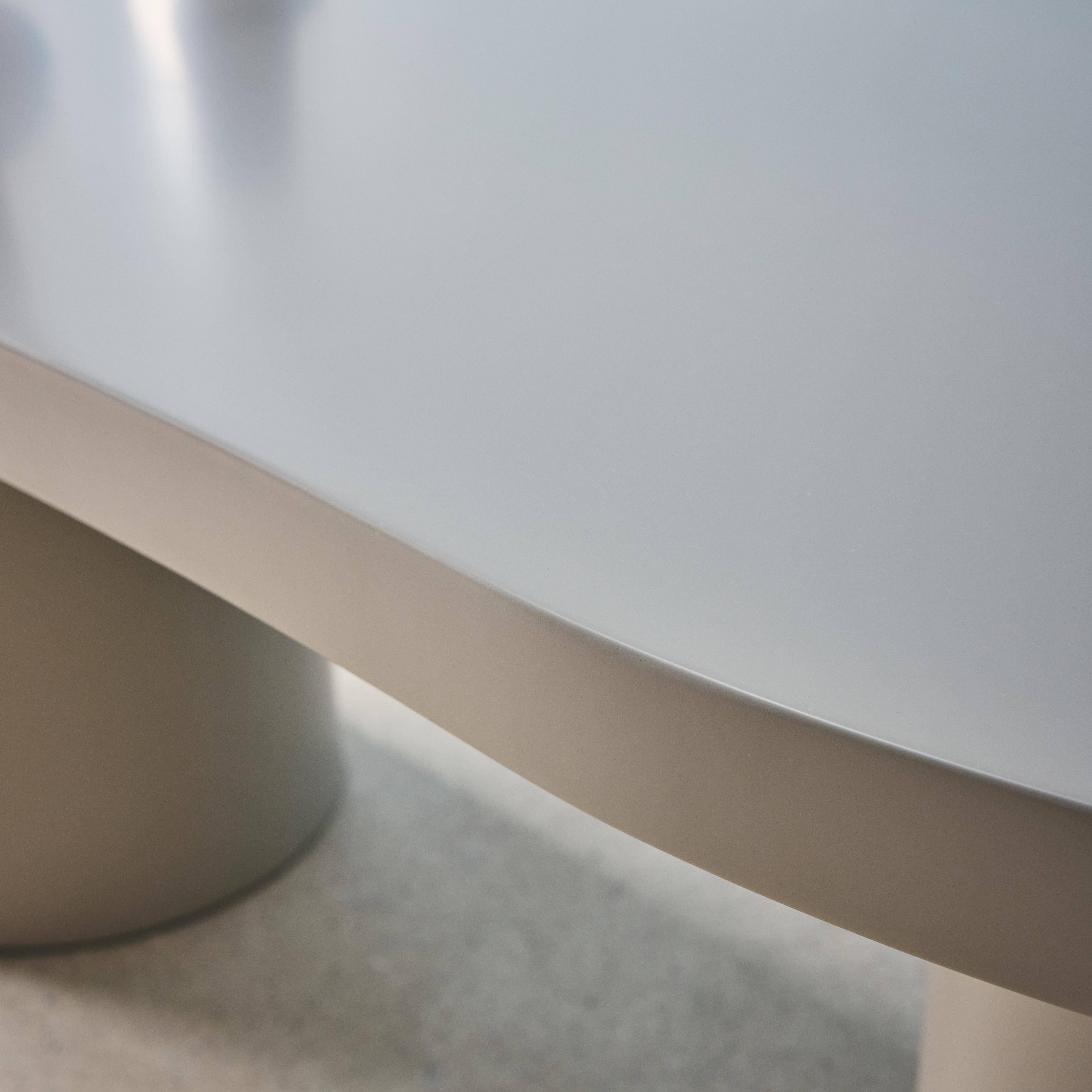 Table à manger organique structure bois d'hévéa 8 places 210cm  Photo2