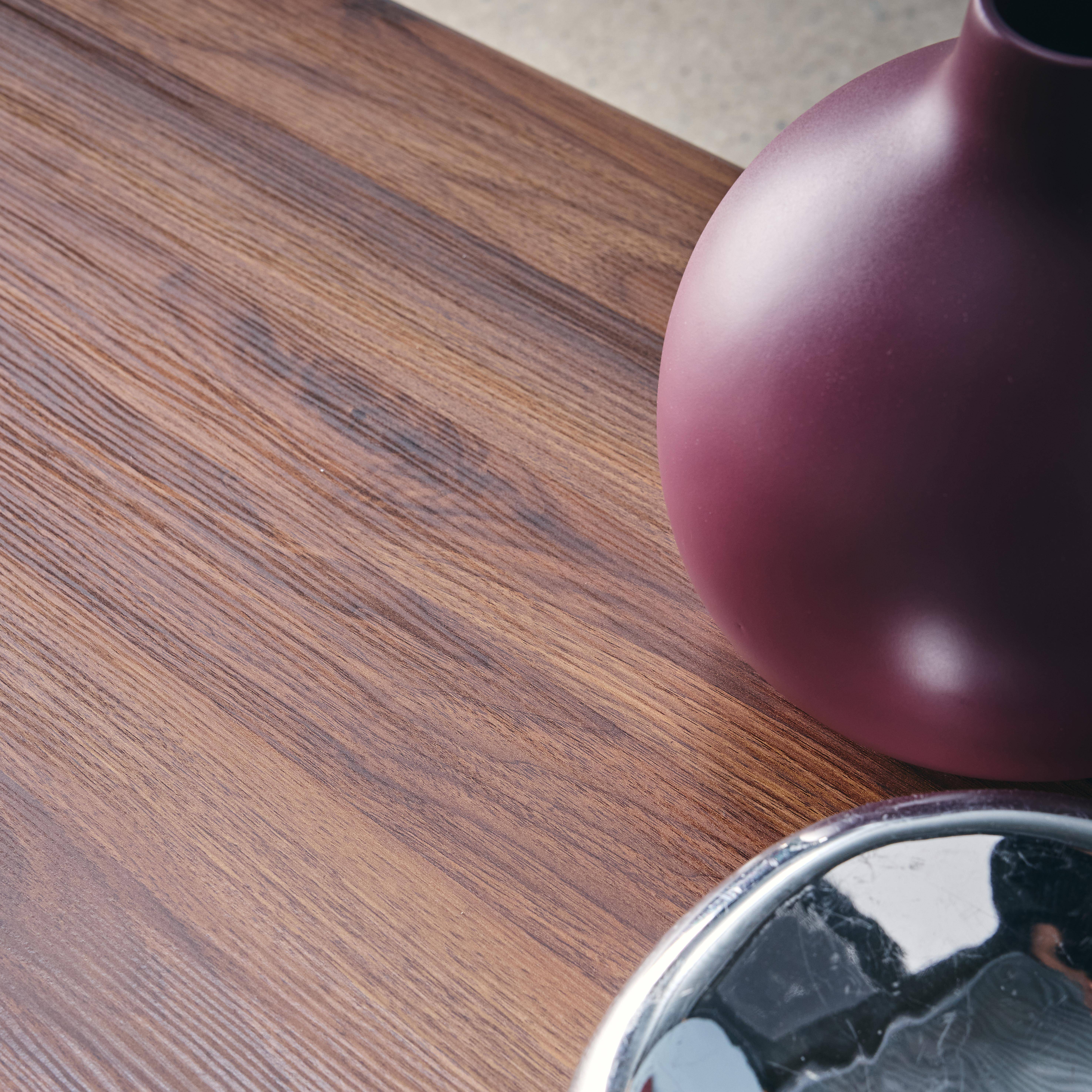 Rechteckiger Couchtisch aus MDF mit Nussbaumlook - Tilos Photo4