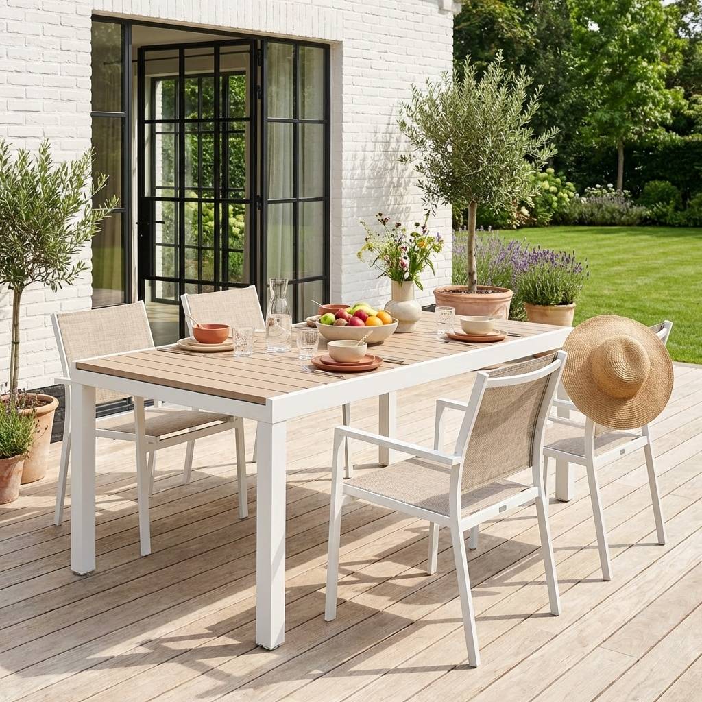 Gartentisch weiß​