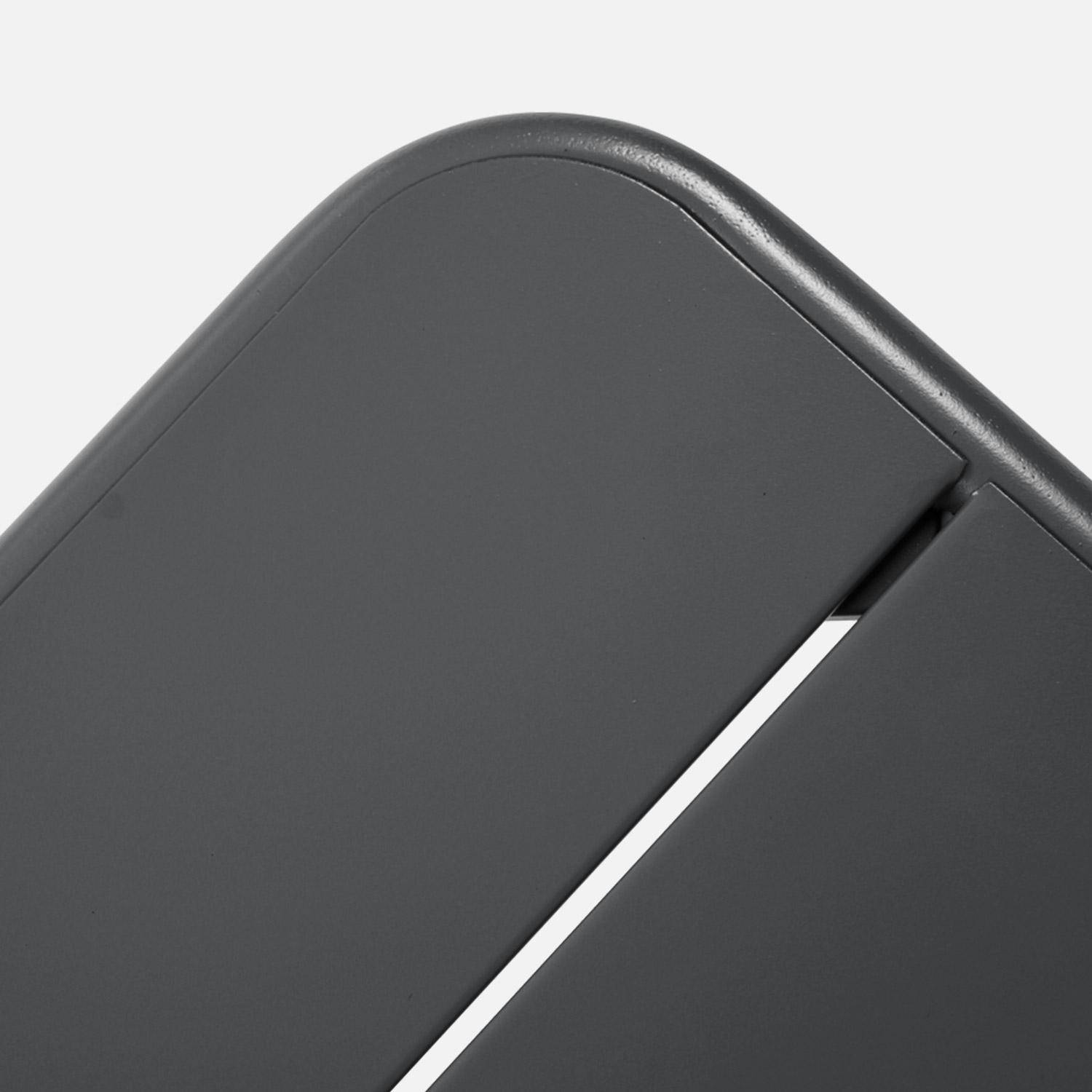 Tuinsalontafel metaal vierkant antraciet 45 x 45 x 40cm - Amélia,sweeek,Photo5