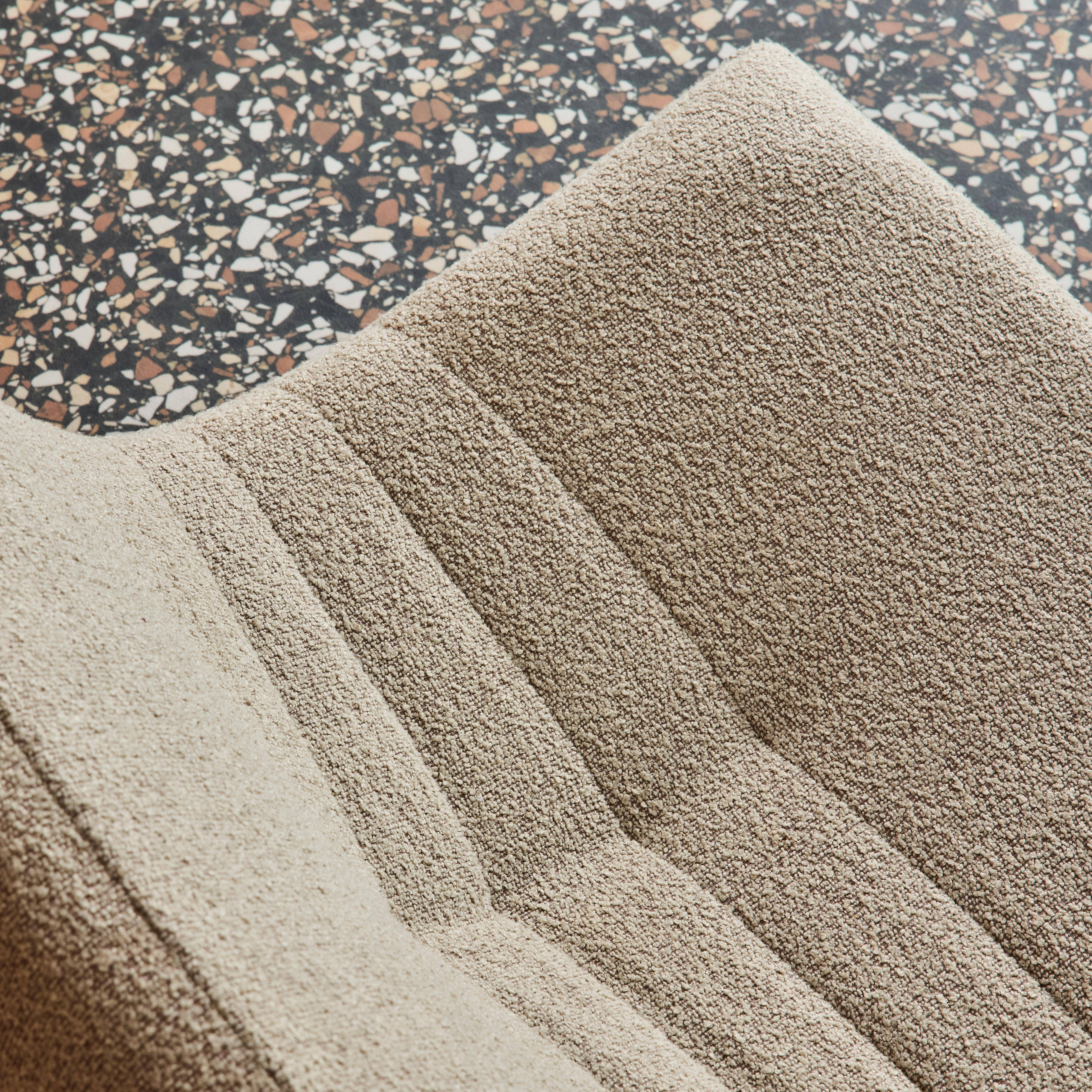 Fotel dziecięcy z teksturowanego bouclé, jednoosobowy, beżowy - Sokol Kids,sweeek,Photo3