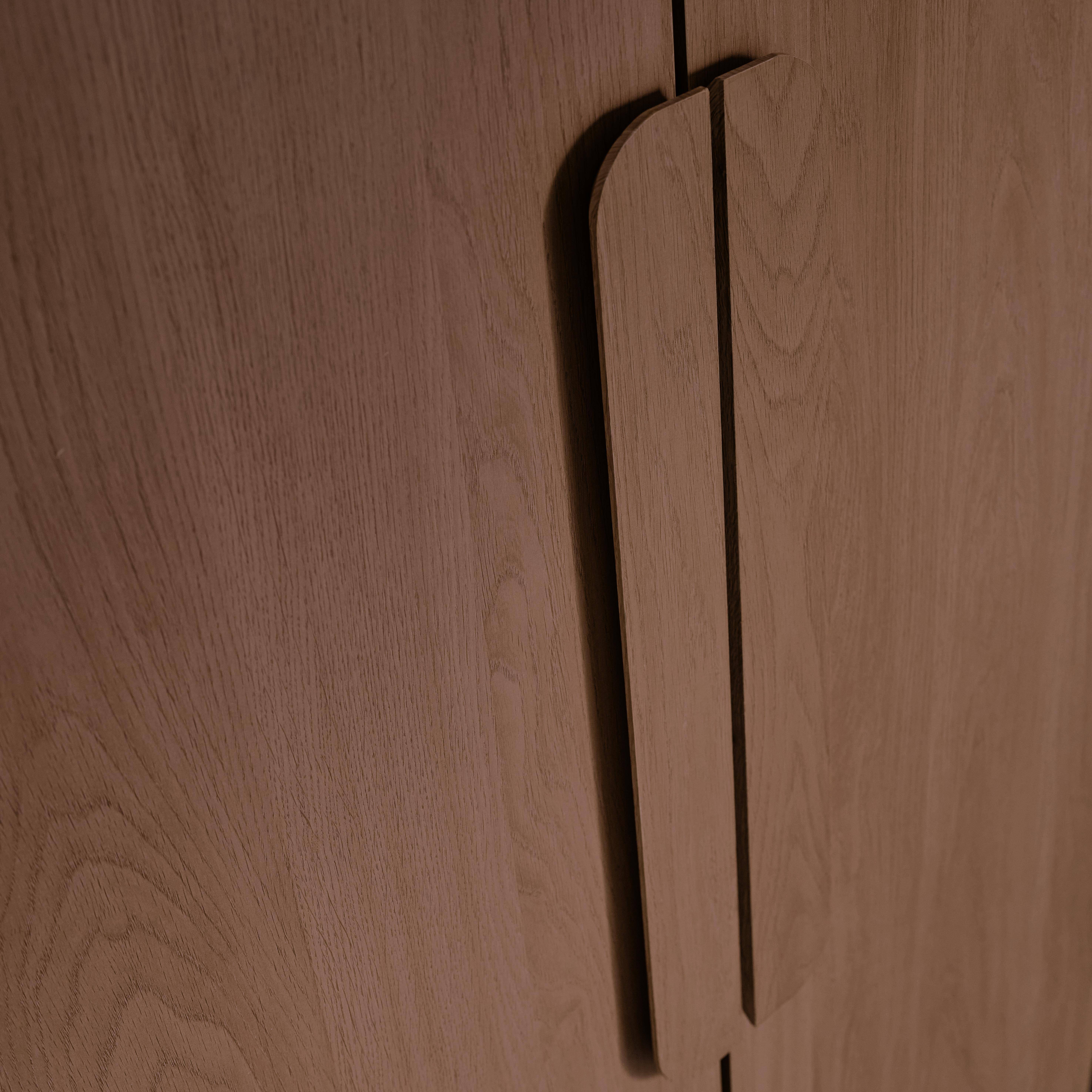 Kledingkast walnoothoutdecor 2 deuren, plank en hanggedeelte 80x55x180cm - Juliana Photo4