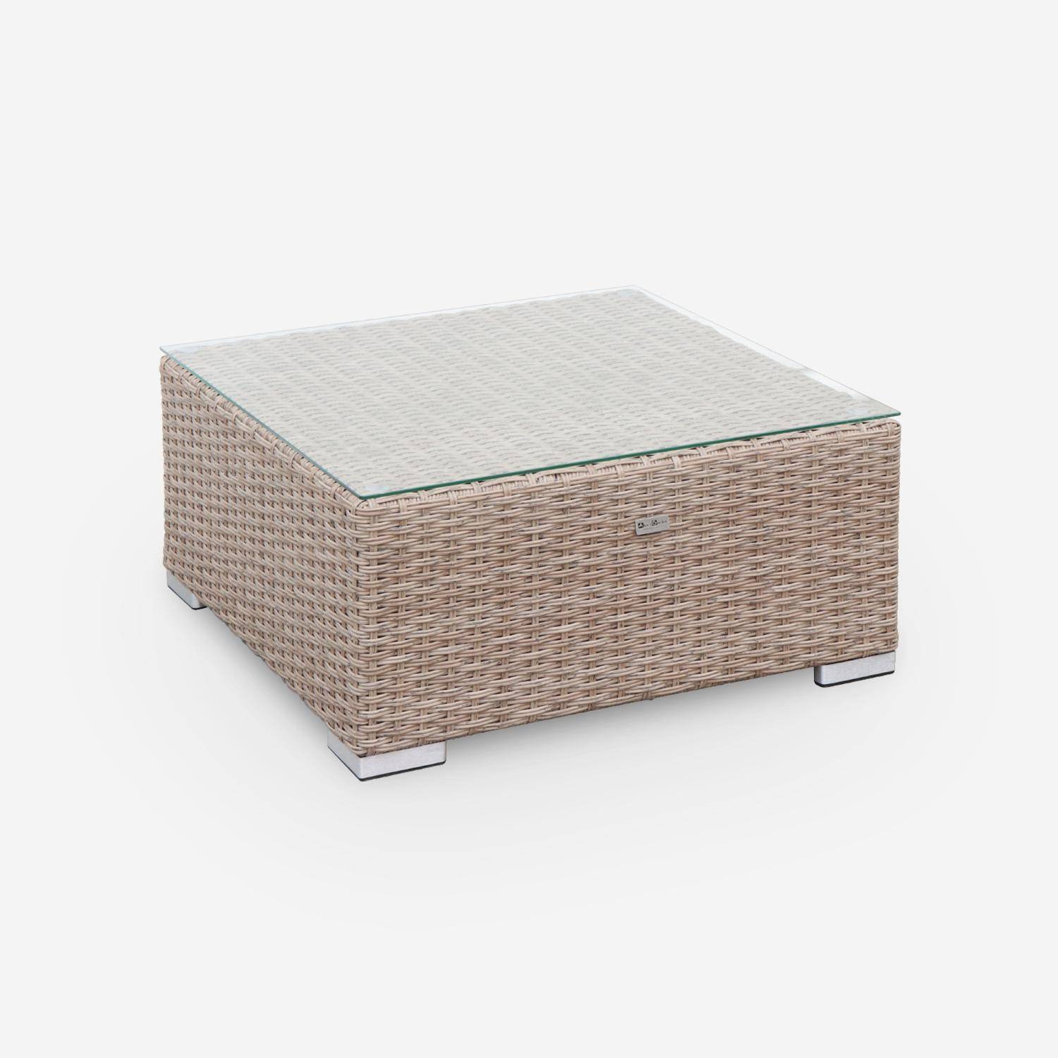 5-seater deluxe polyrattan garden corner sofa set, Vittoria, 125x80x67.5 cm Photo5