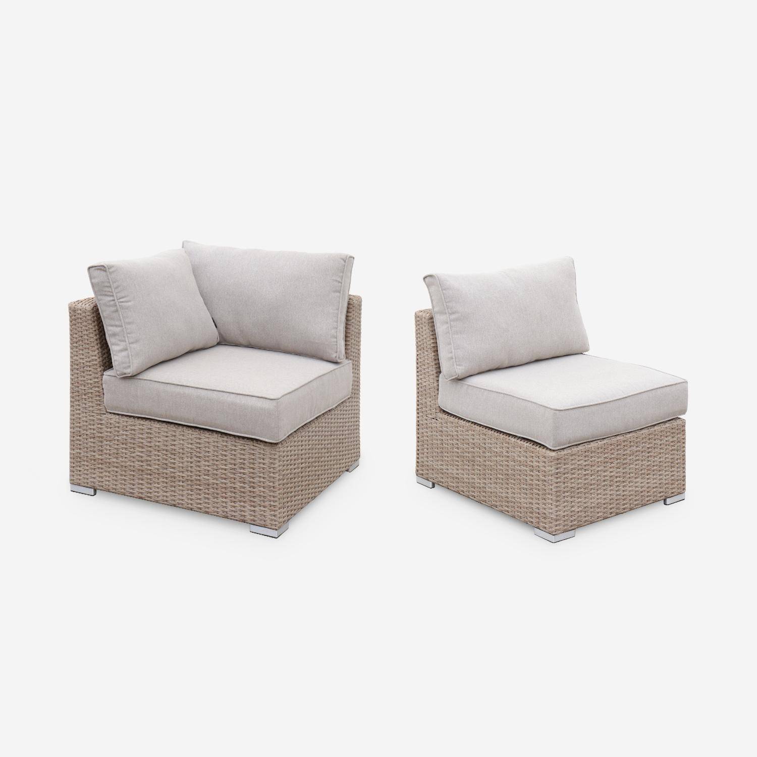 5-seater deluxe polyrattan garden corner sofa set, Vittoria, 125x80x67.5 cm,sweeek,Photo4