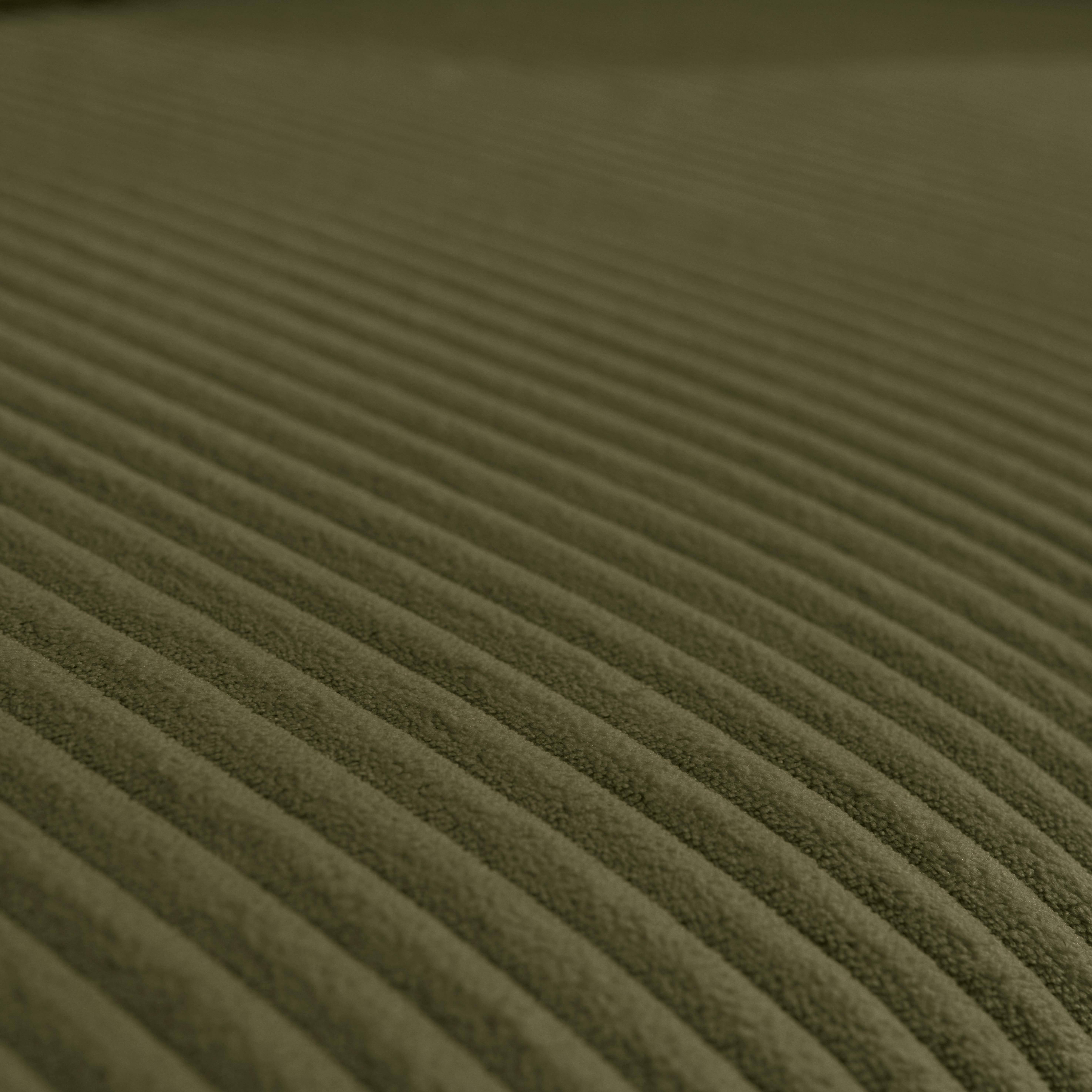 Narożna, odwracalna kanapa 3-osobowa z funkcją spania, ze sztruksu w kolorze khaki, z pojemnikiem na pościel – Almo Photo5