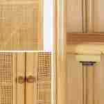 Guarda-roupa infantil boêmio de rattan natural e palhinha, Arlo, Rotin naturel, 90x40x180 cm Photo4 Guarda-roupa infantil boêmio de rattan natural e palhinha, Arlo, Rotin naturel, 90x40x180 cm Photo4