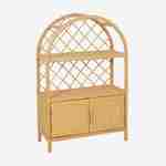 Bibliothèque enfant exotique rotin naturel - 70x30x106cm - Arlo Photo1 Bibliothèque enfant exotique rotin naturel - 70x30x106cm - Arlo Photo1