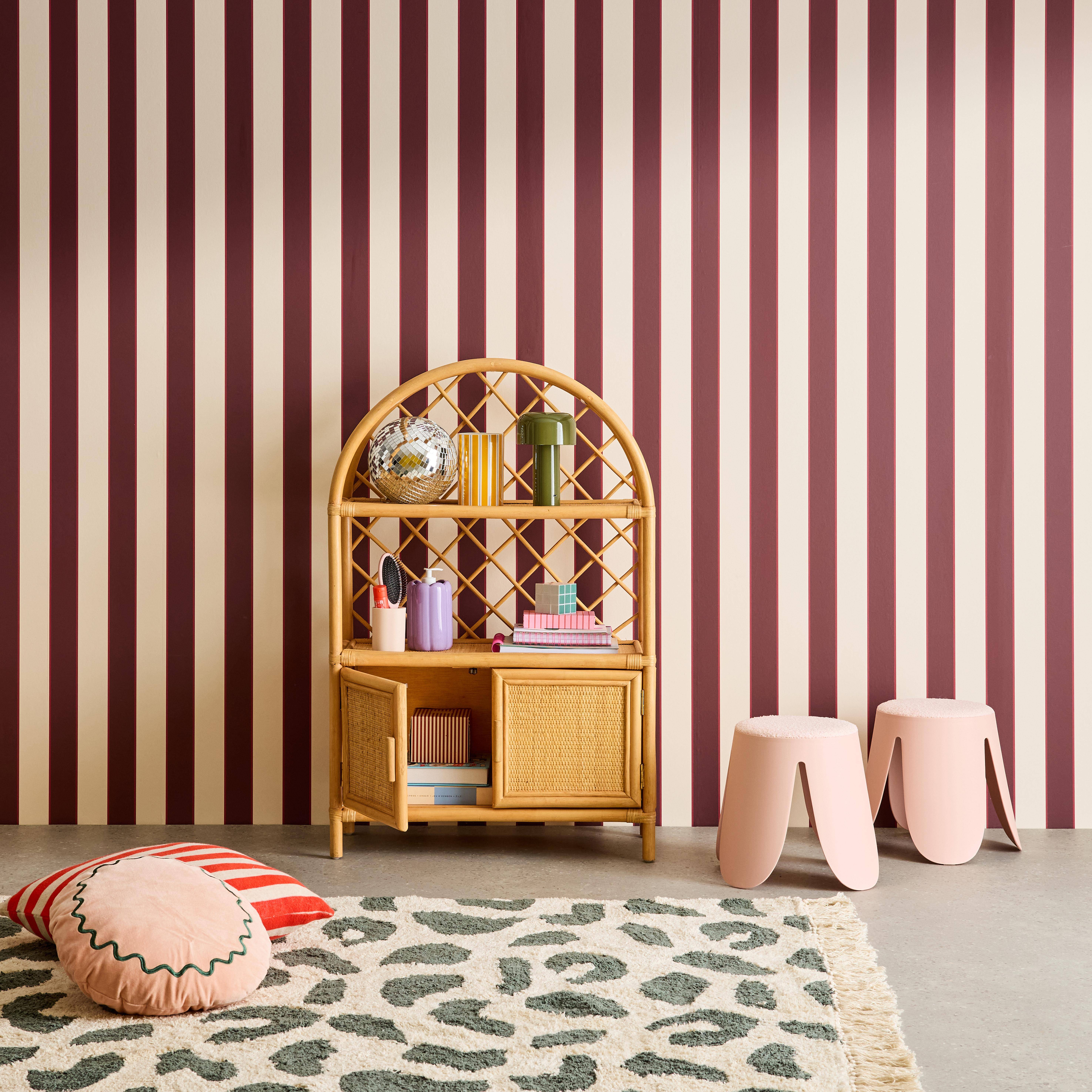 Biblioteca infantil exótica de rattan natural, Arlo, Rotin naturel, 107x70x30 cm,sweeek,Photo2