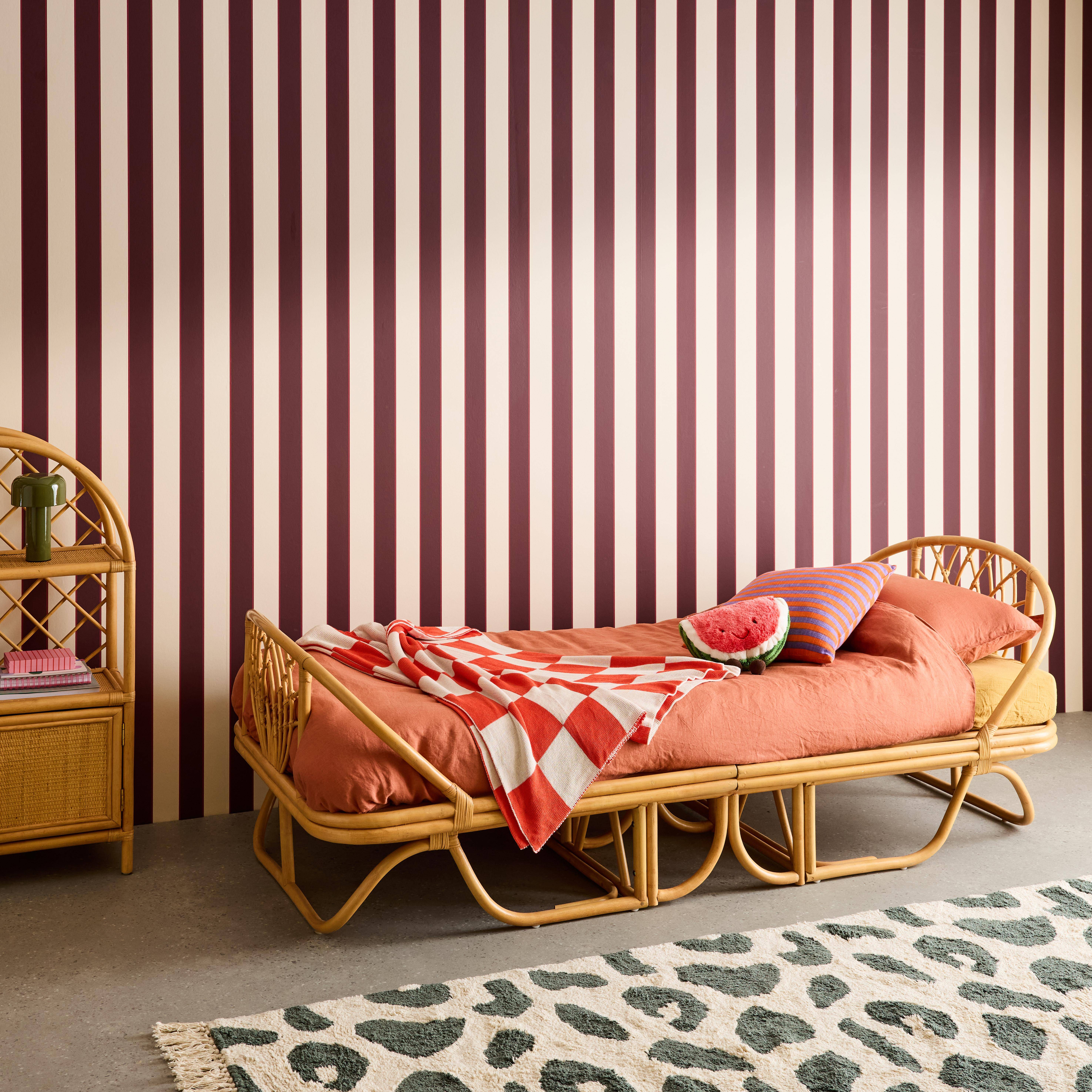 Cama infantil exótica rattan, 190cm, Arlo, Rotin naturel, 200x96x70 cm Photo2