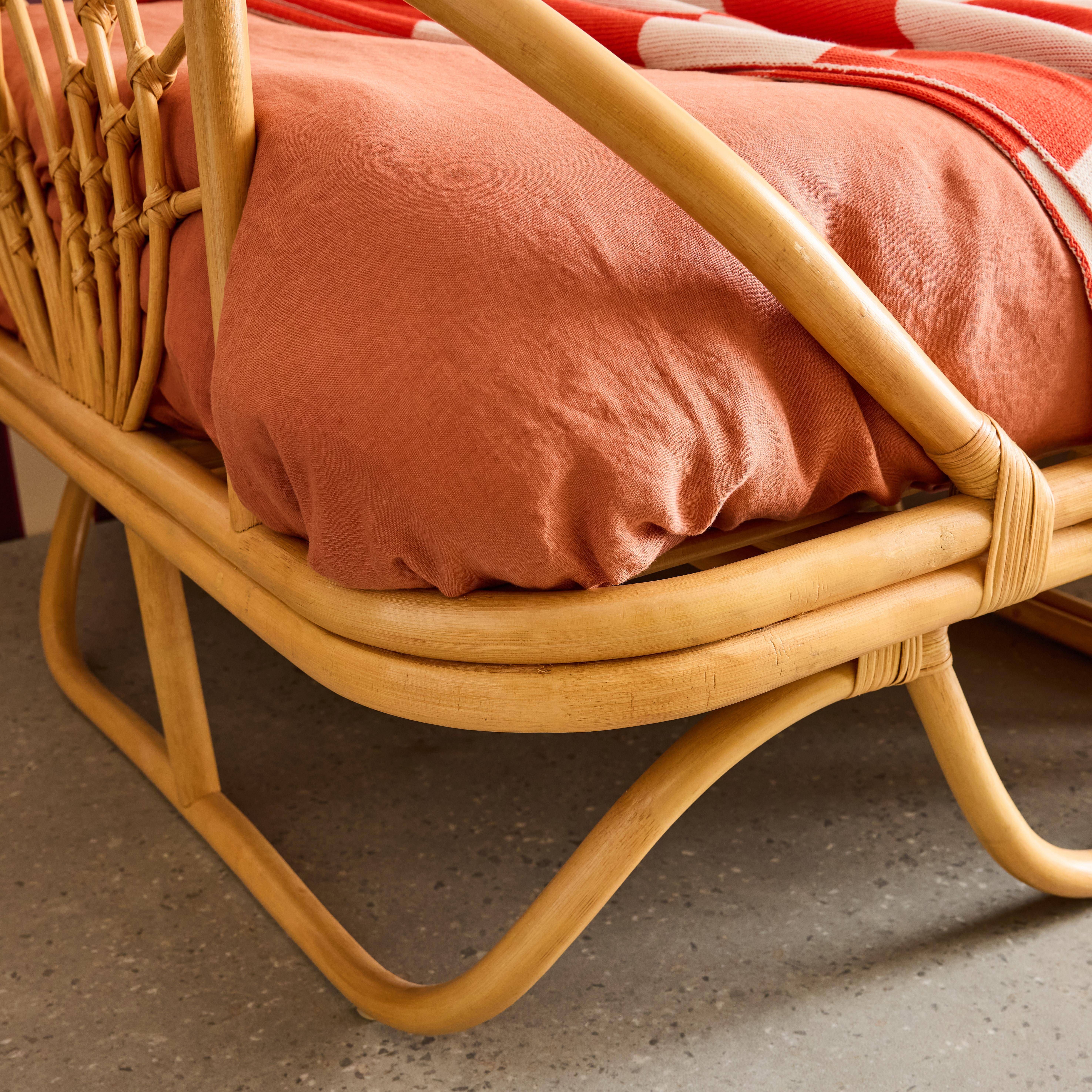 Cama infantil exótica rattan, 190cm, Arlo, Rotin naturel, 200x96x70 cm Photo5