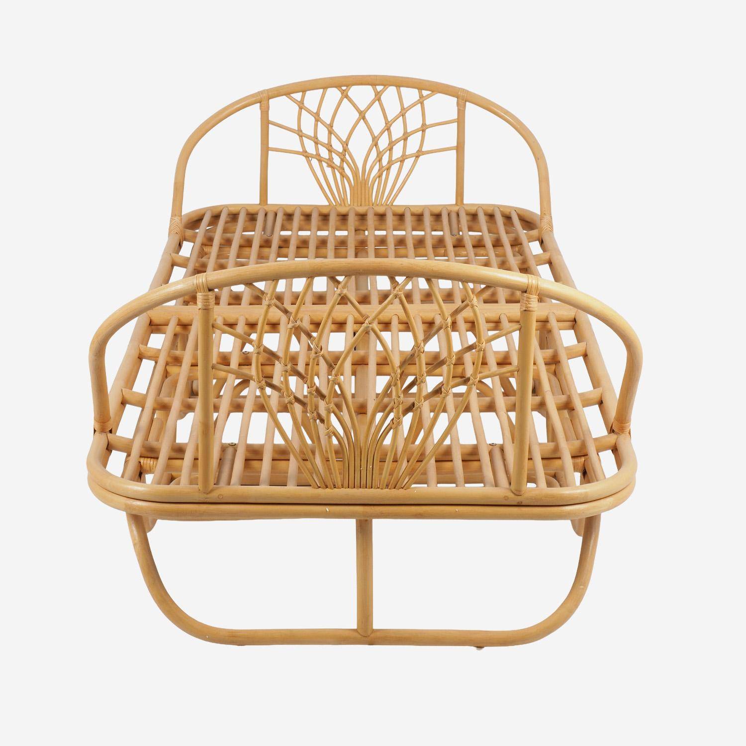 Lit enfant exotique 90 x 190 cm rotin naturel - Arlo Photo2 Lit enfant exotique 90 x 190 cm rotin naturel - Arlo Photo2