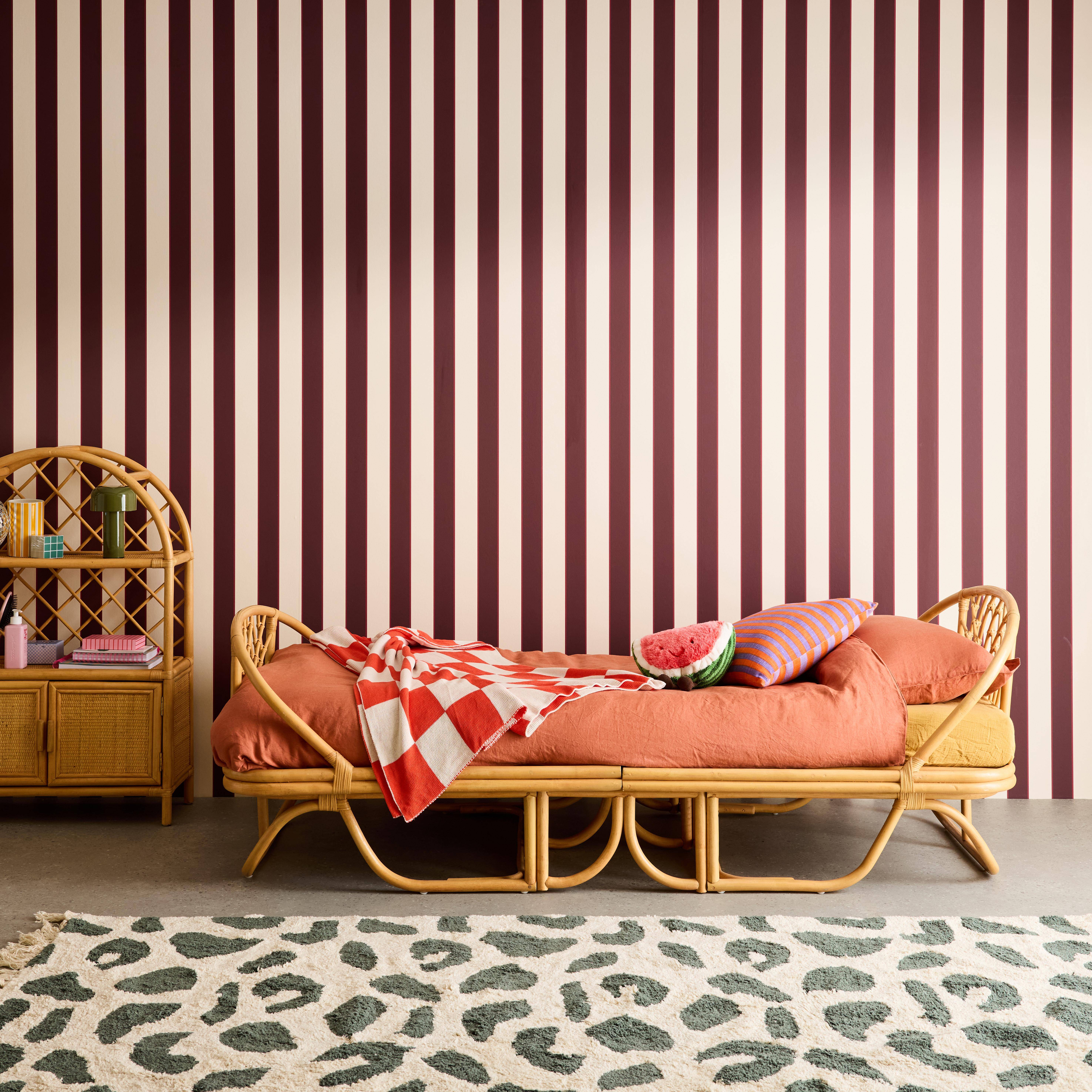 Cama infantil exótica rattan, 190cm, Arlo, Rotin naturel, 200x96x70 cm Photo1