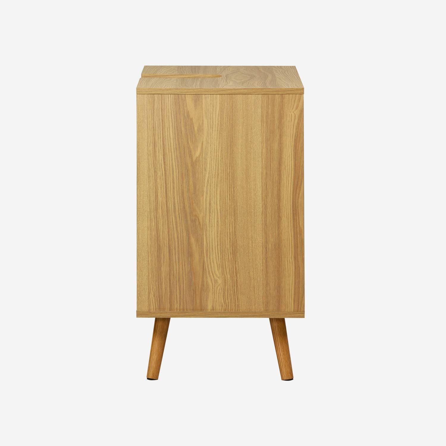 Szafka pod umywalkę w stylu vintage, kolor jesionowego drewna, 65 × 40 × wys. 70 cm – Nepal,sweeek,Photo5