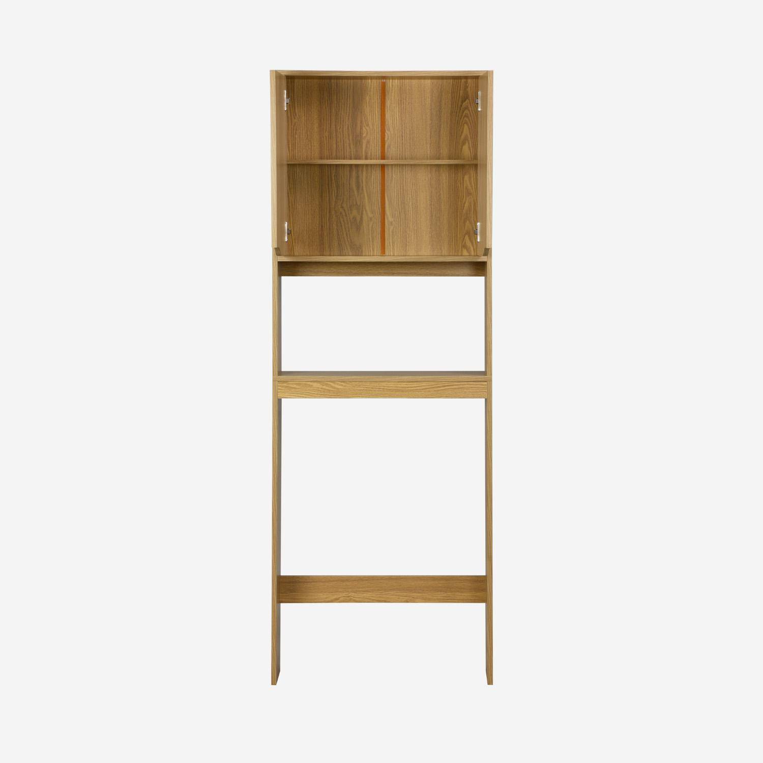 Scaffale / mobile WC vintage decorazione legno, Nepal, Frassino, 64x20x180 cm,sweeek,Photo2