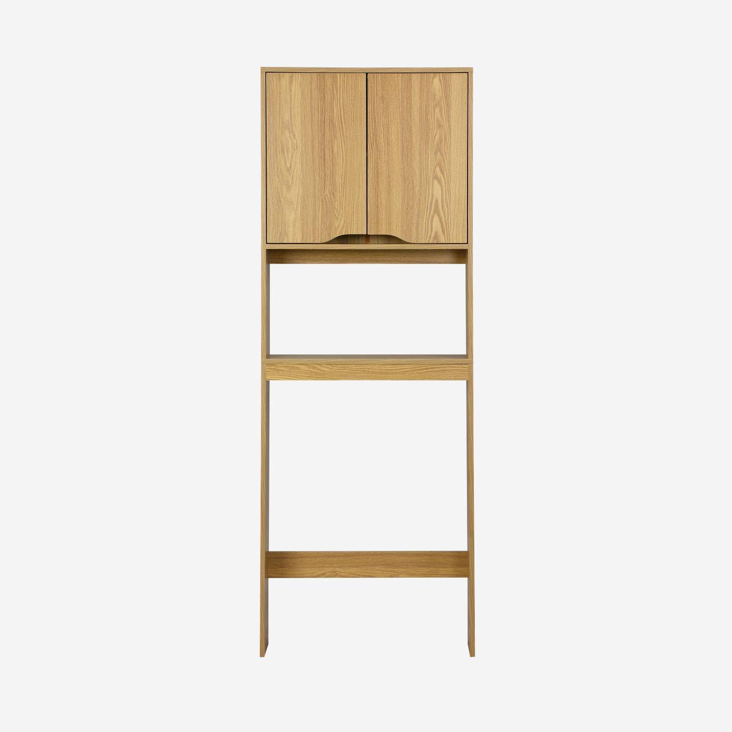 Scaffale / mobile WC vintage decorazione legno, Nepal, Frassino, 64x20x180 cm,sweeek,Photo1