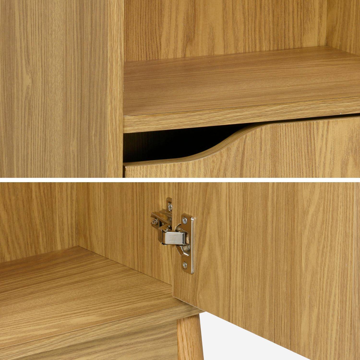 Colonna di stoccaggio per bagno vintage, 3 ripiani, Nepal, Frassino, 35x25x167 cm Photo4