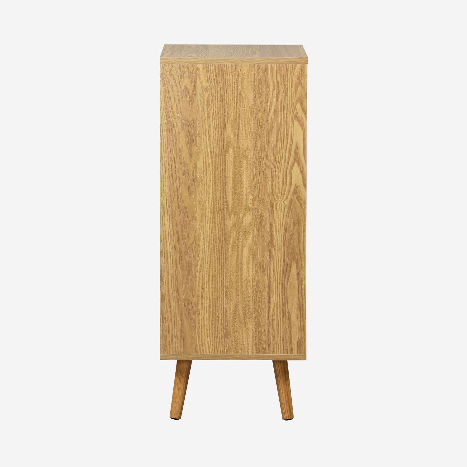 Mueble de baño vintage, 1 cajón y 1 puerta Efecto fresno - 45x36x90 cm,sweeek,Photo4