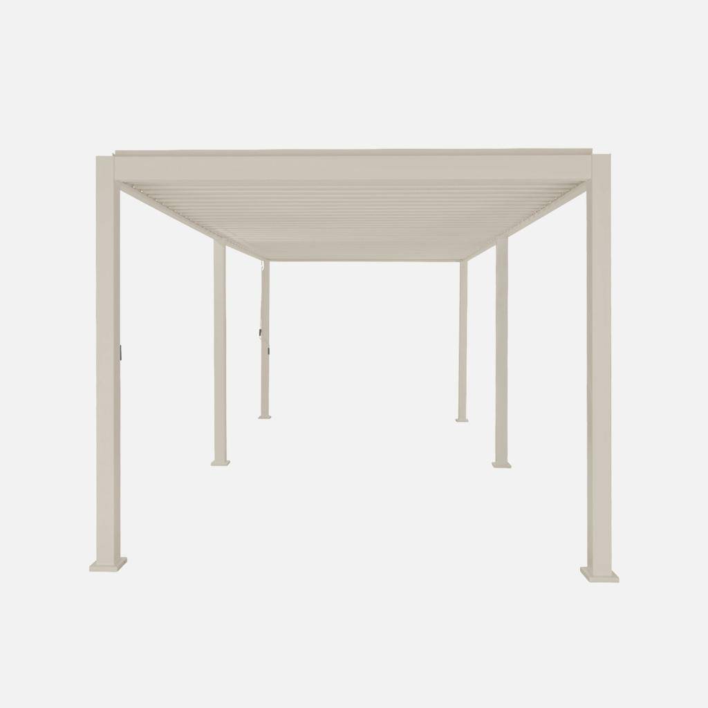Bioklimatische Pergola mit Lamellendach Triomphe 3x6m beige Photo4