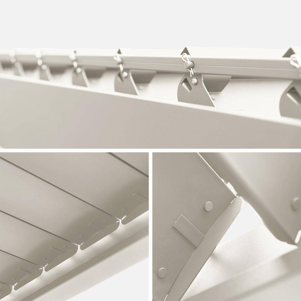 Bioklimatische Pergola mit Lamellendach Triomphe 3x6m beige Photo5