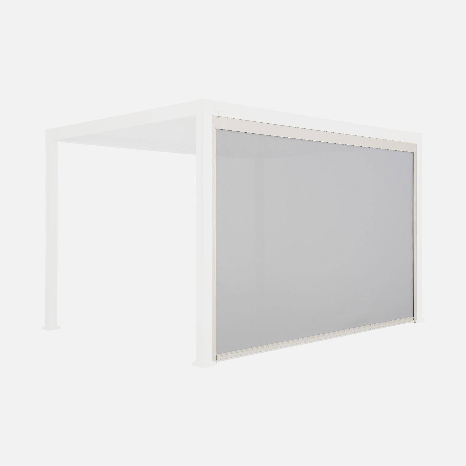 Store beige pour pergola bioclimatique – Triomphe – 3x4 m, aluminium et textilène Photo15