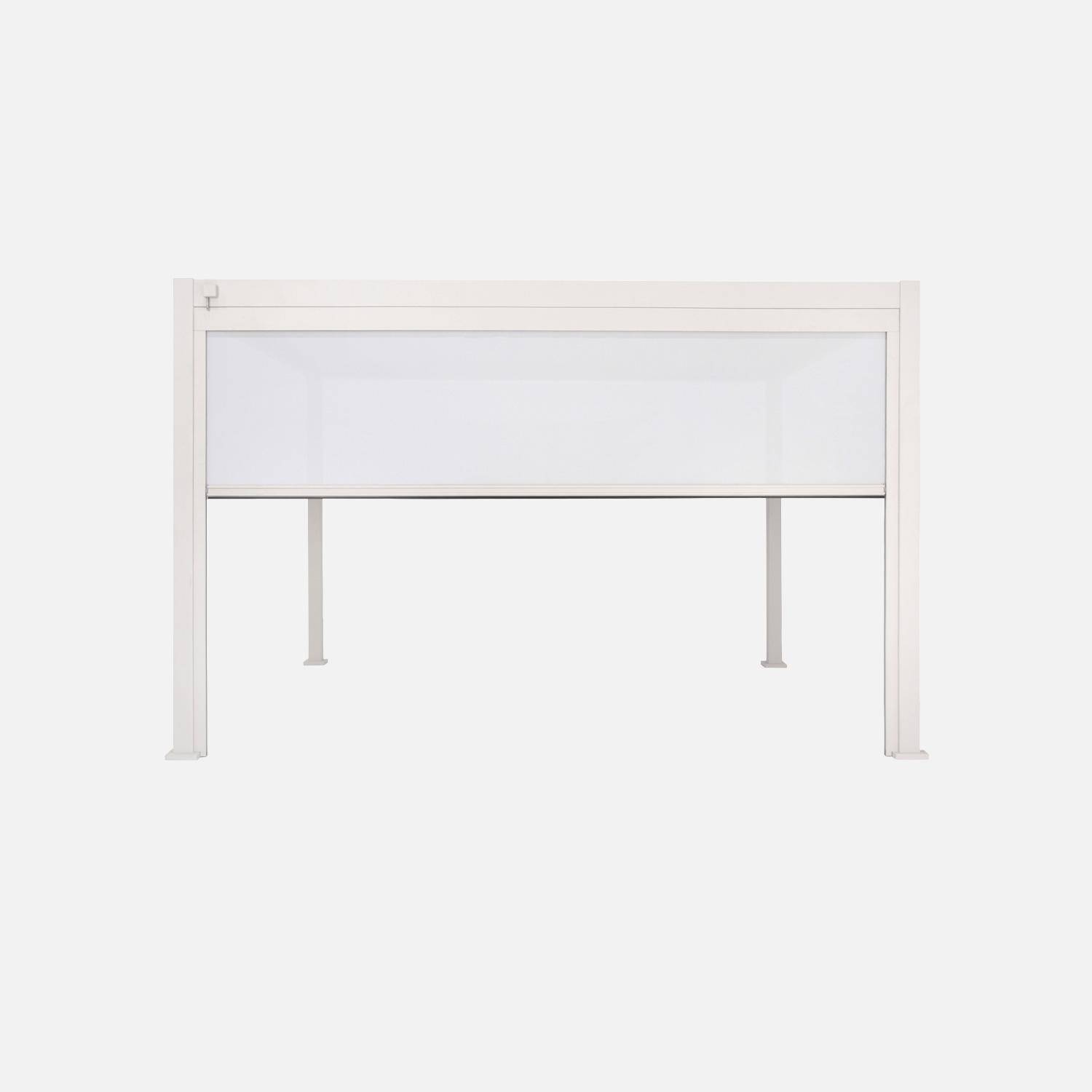 Store beige pour pergola bioclimatique – Triomphe – 3x4 m, aluminium et textilène Photo2