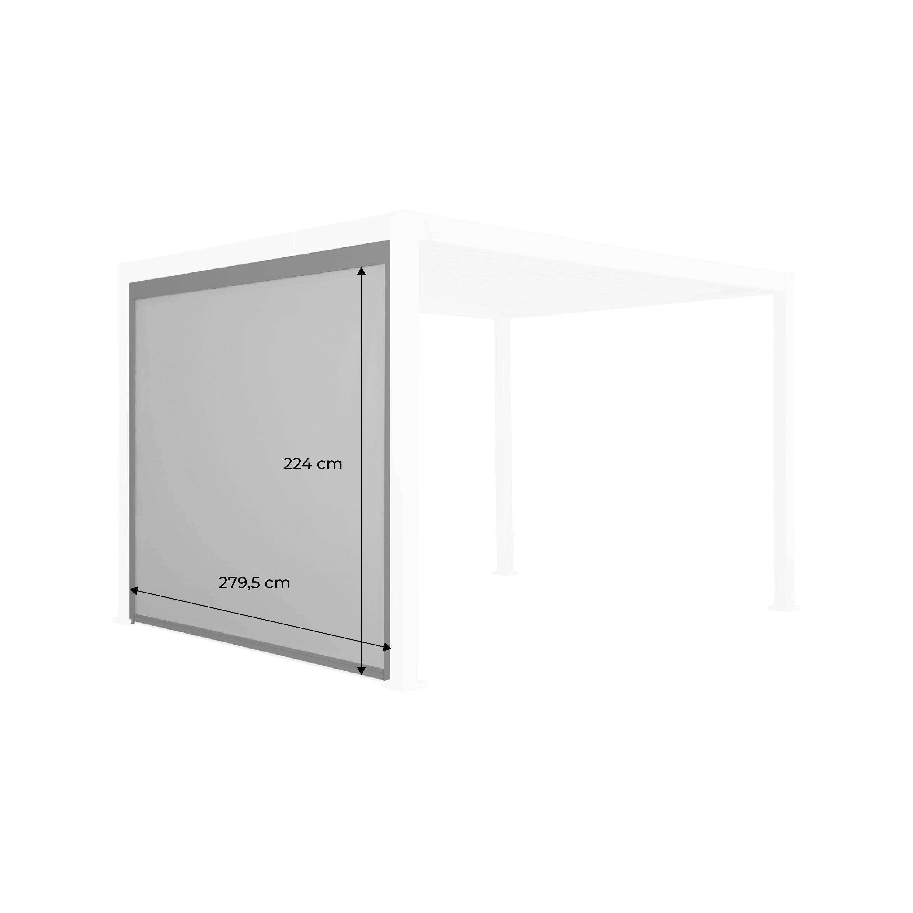 Store beige pour pergola bioclimatique – Triomphe – 3m, aluminium et textilène Photo4