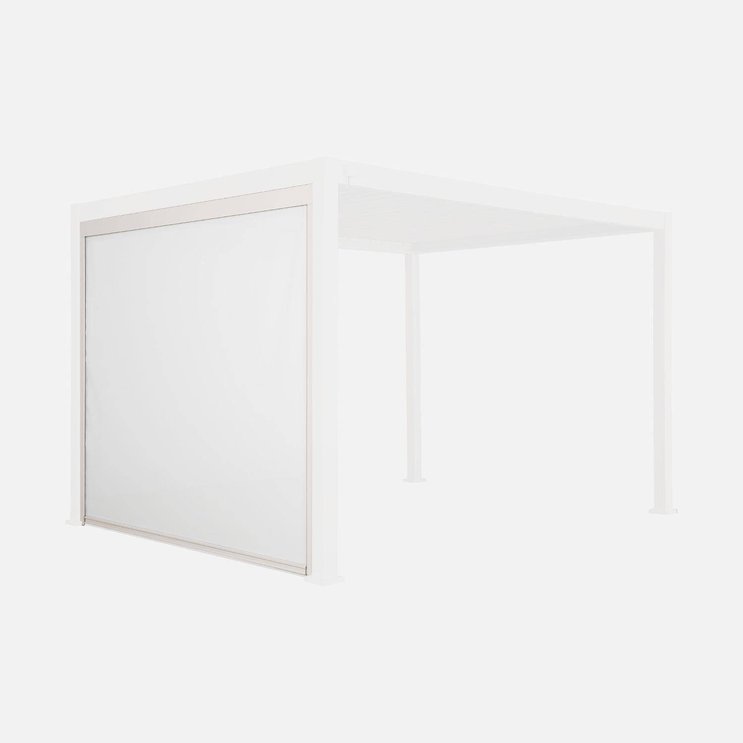 Store beige pour pergola bioclimatique – Triomphe – 3m, aluminium et textilène,sweeek,Photo2