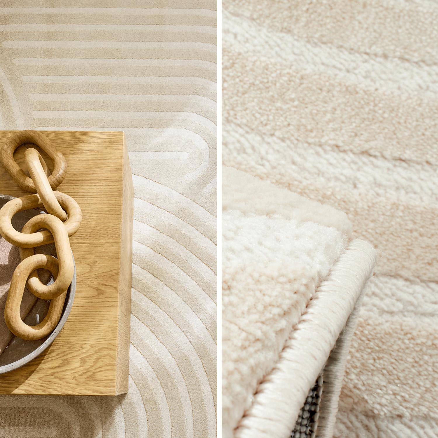 Alfombra interior motivo arcos crema, Brad, 290x200x1.1 cm,sweeek,Photo2