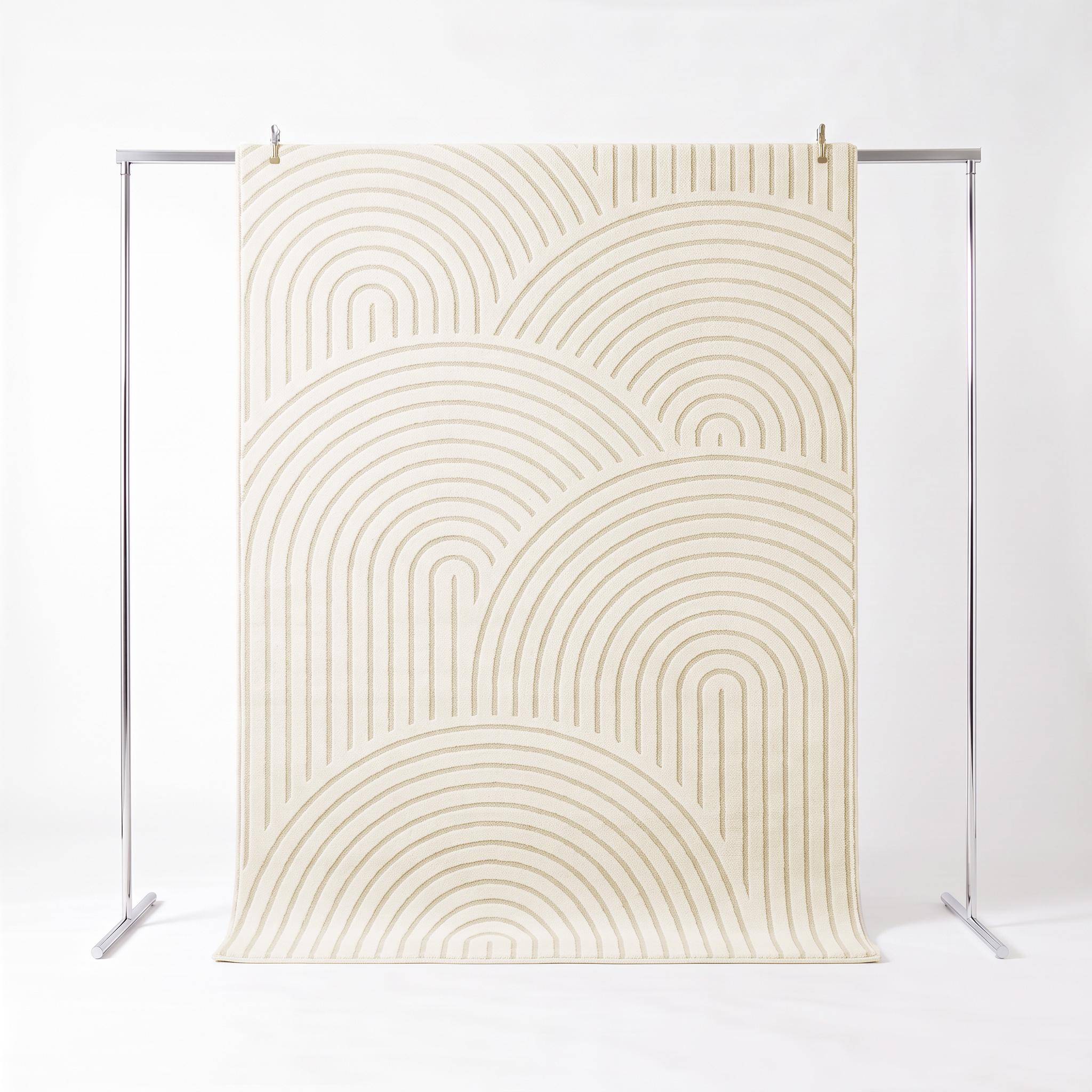 Alfombra interior motivo arcos crema - 290x200x1.1 cm Photo1
