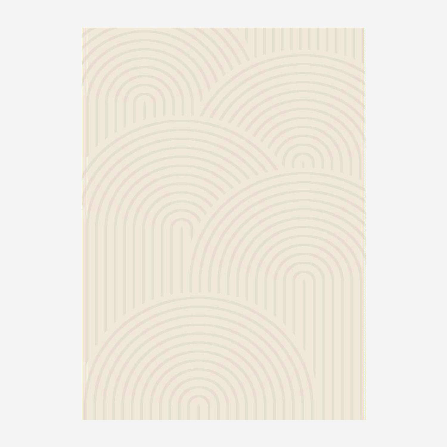 Alfombra interior motivo arcos crema, Brad, 290x200x1.1 cm,sweeek,Photo3